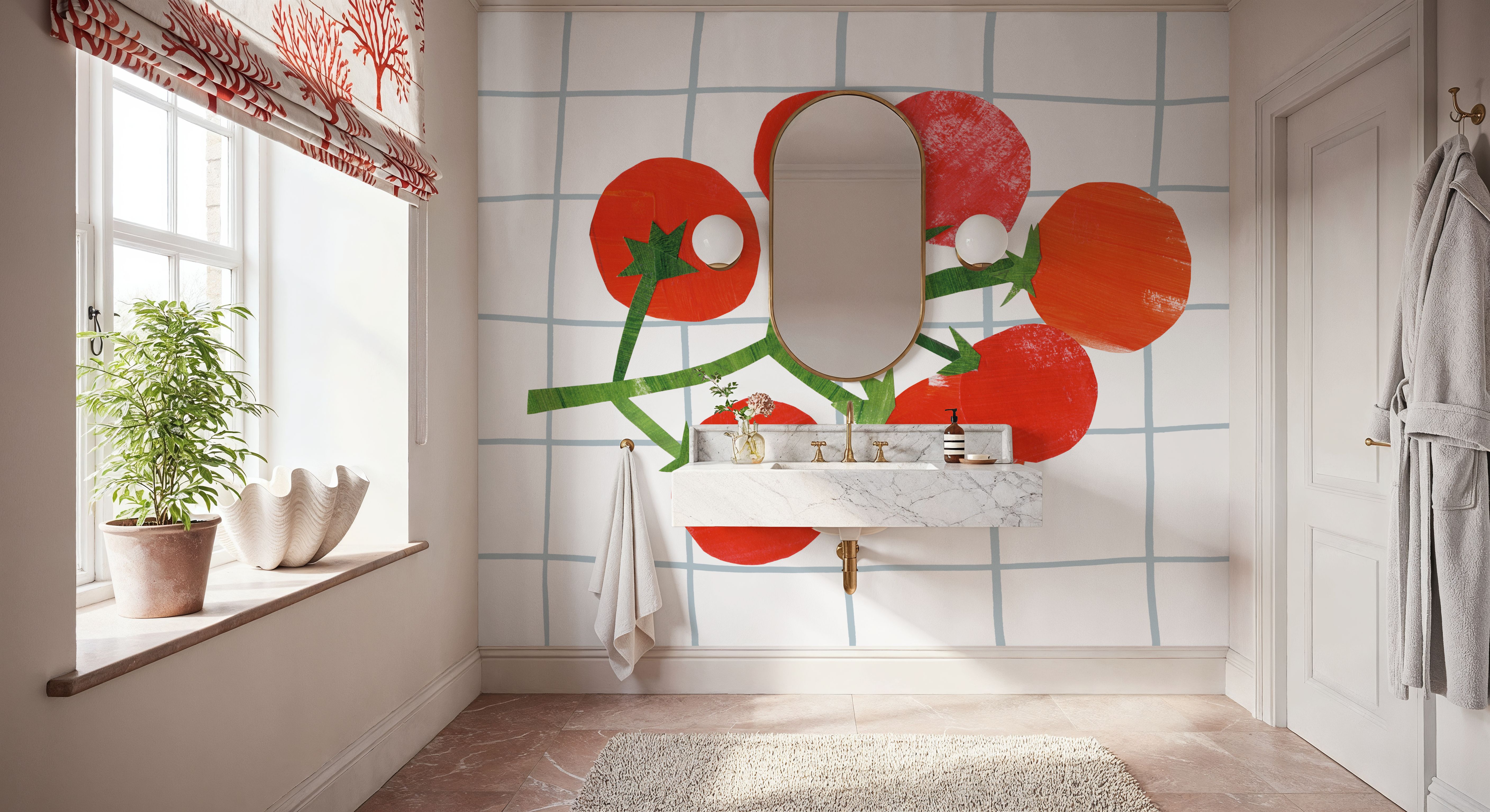 Fresh Tomatoes I, Wallpaper