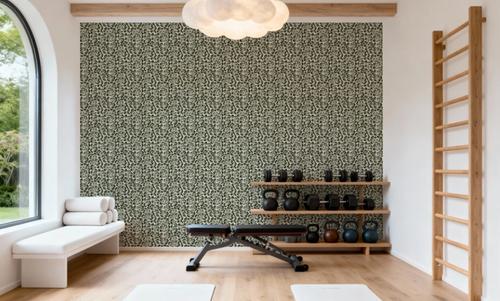 Cottege Peonies, Forest Green