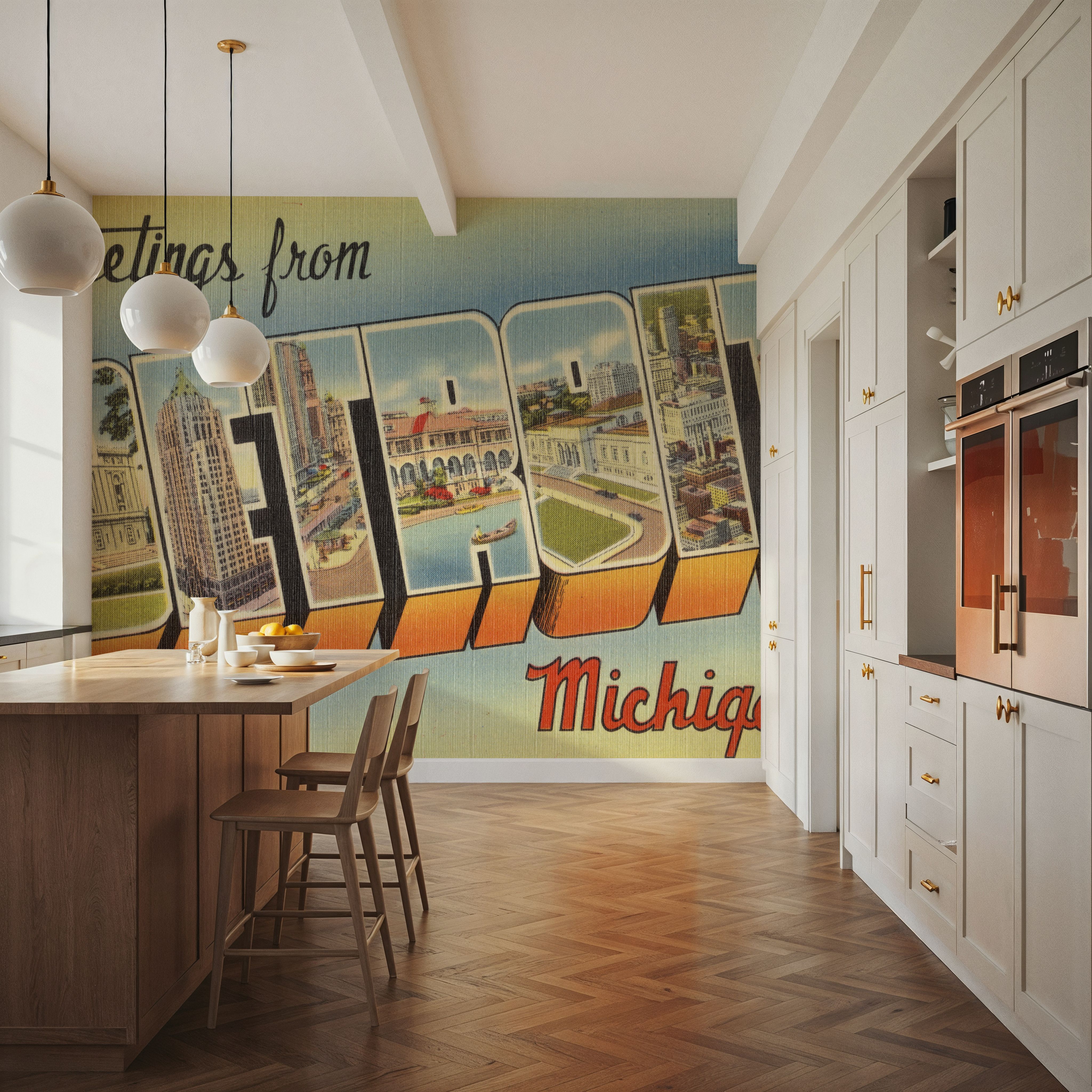 Greetings from Detroit - Screenprint Postcard