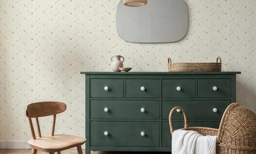 Stardust, Teal on Cream