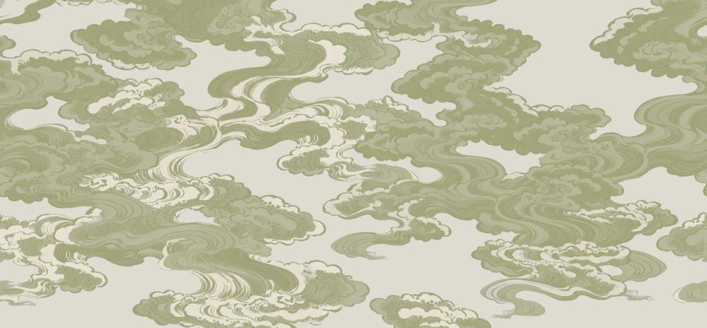 Ukiyo-e Clouds, Pistachio