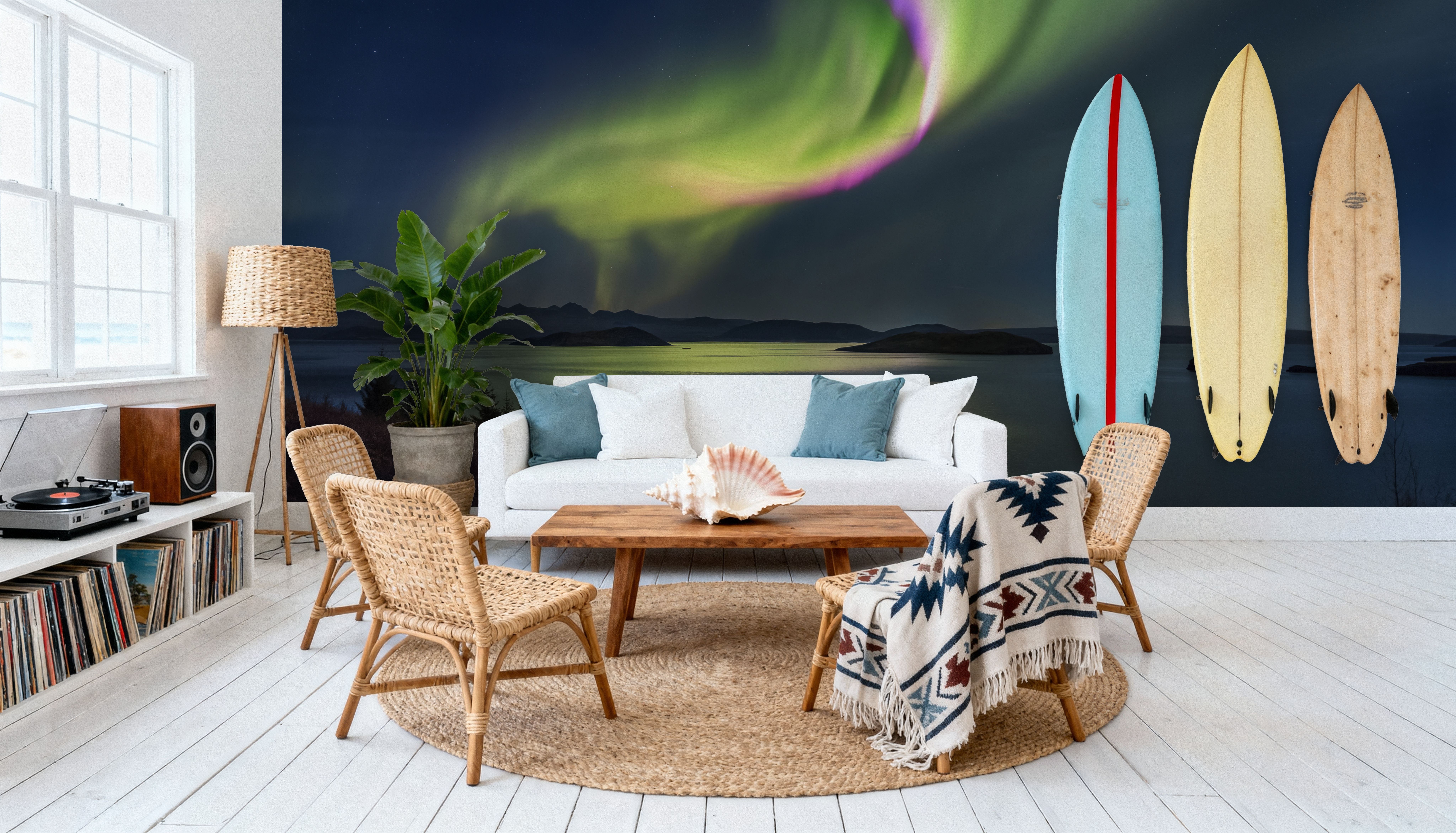 Emerald Aurora, Wallpaper