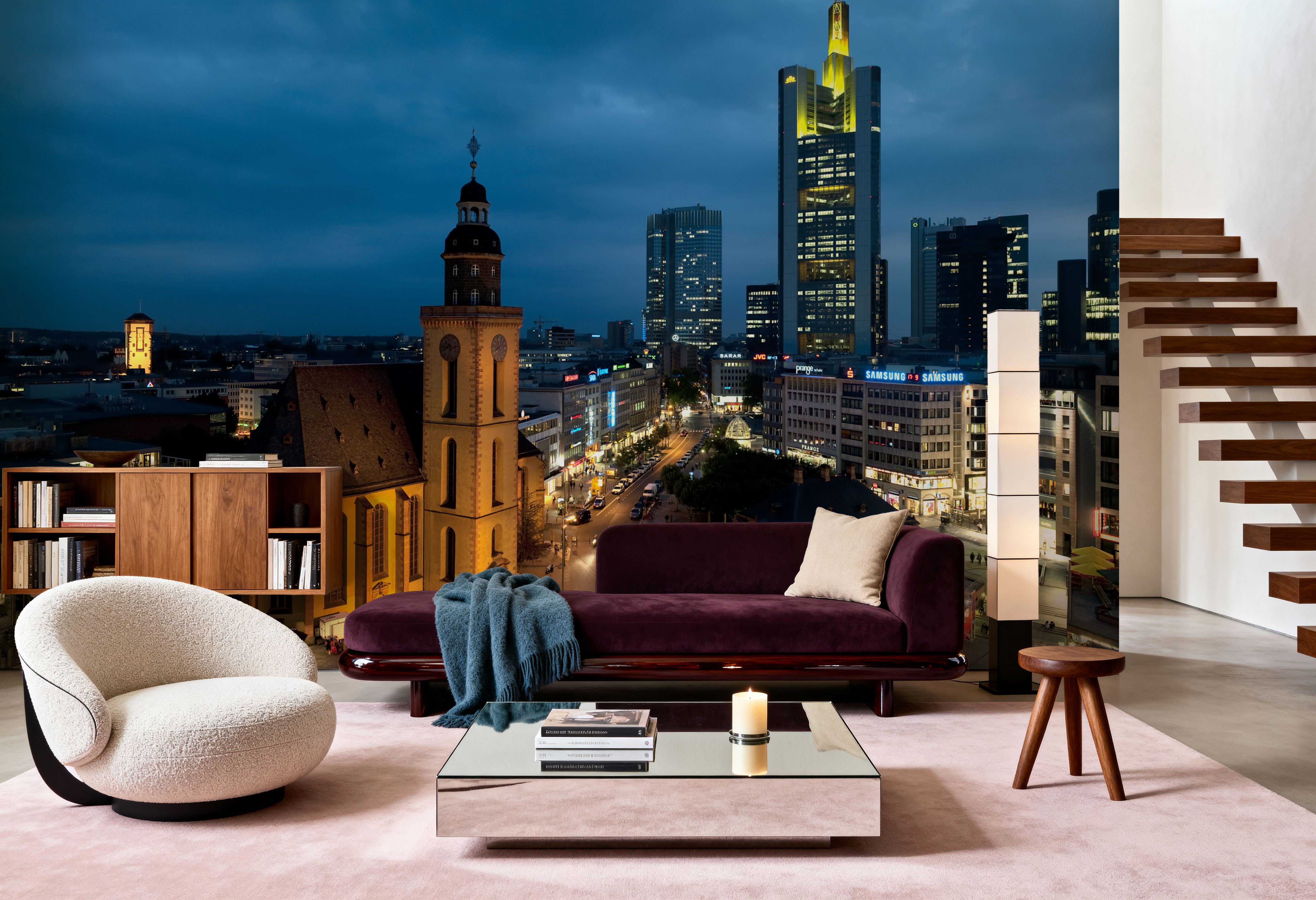 Sky Blue Twilight Metropolis