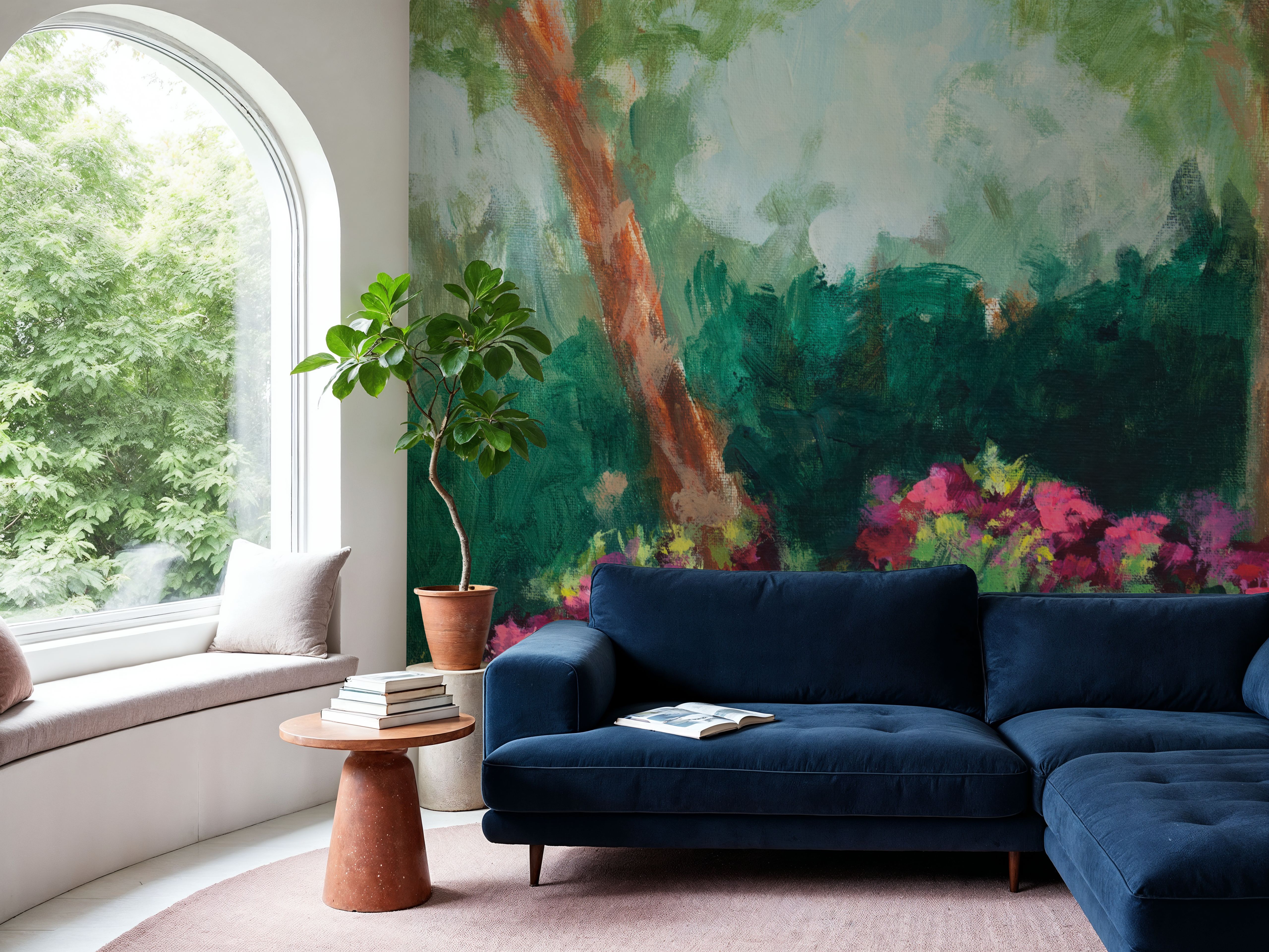 Garden Azaleas en Plein Air, Papier peint