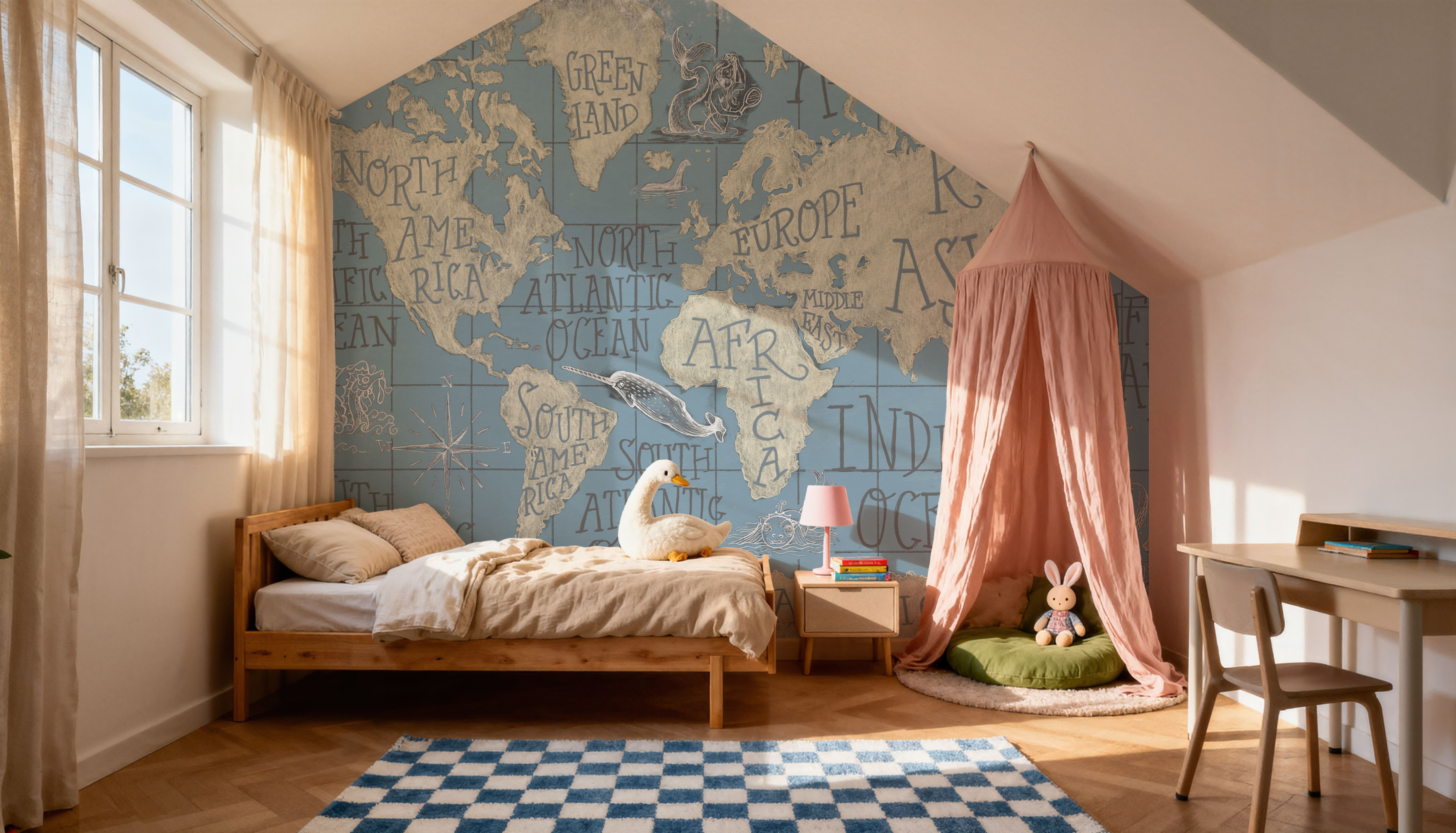 Mythical Map I Blue