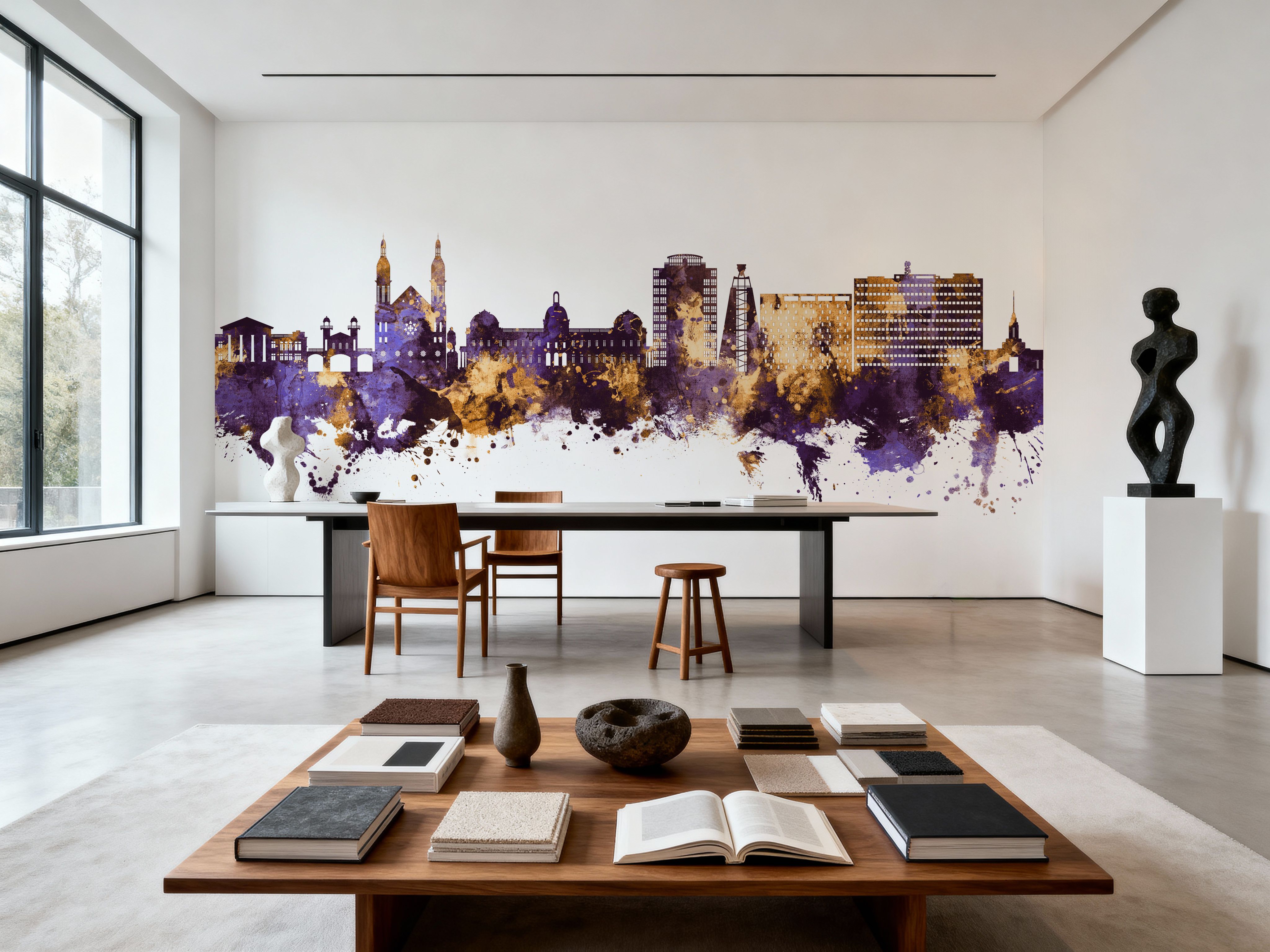 Port-au-Prince Haiti Skyline Purple & Gold