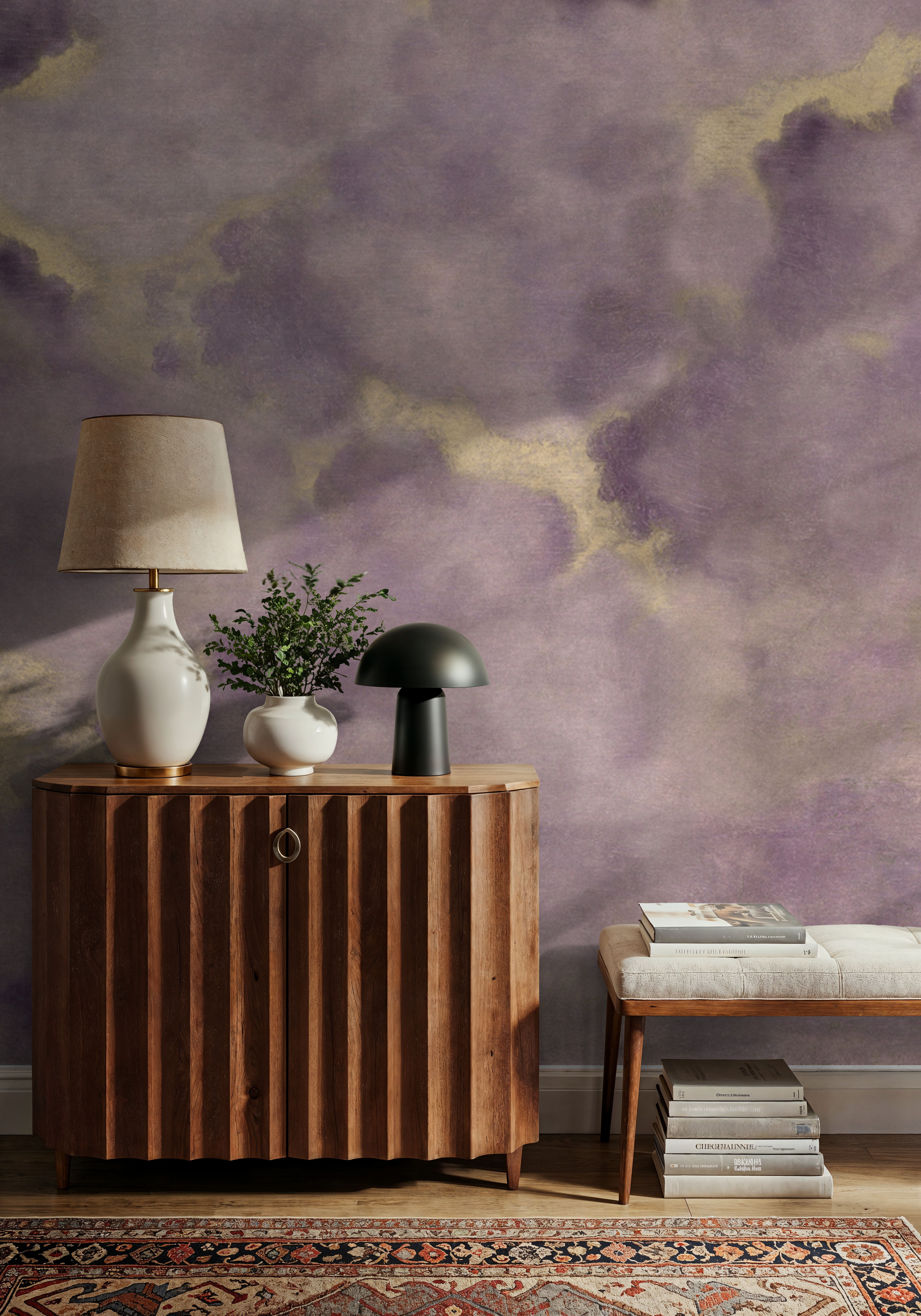 Painted Dreamy Clouds, Lilac