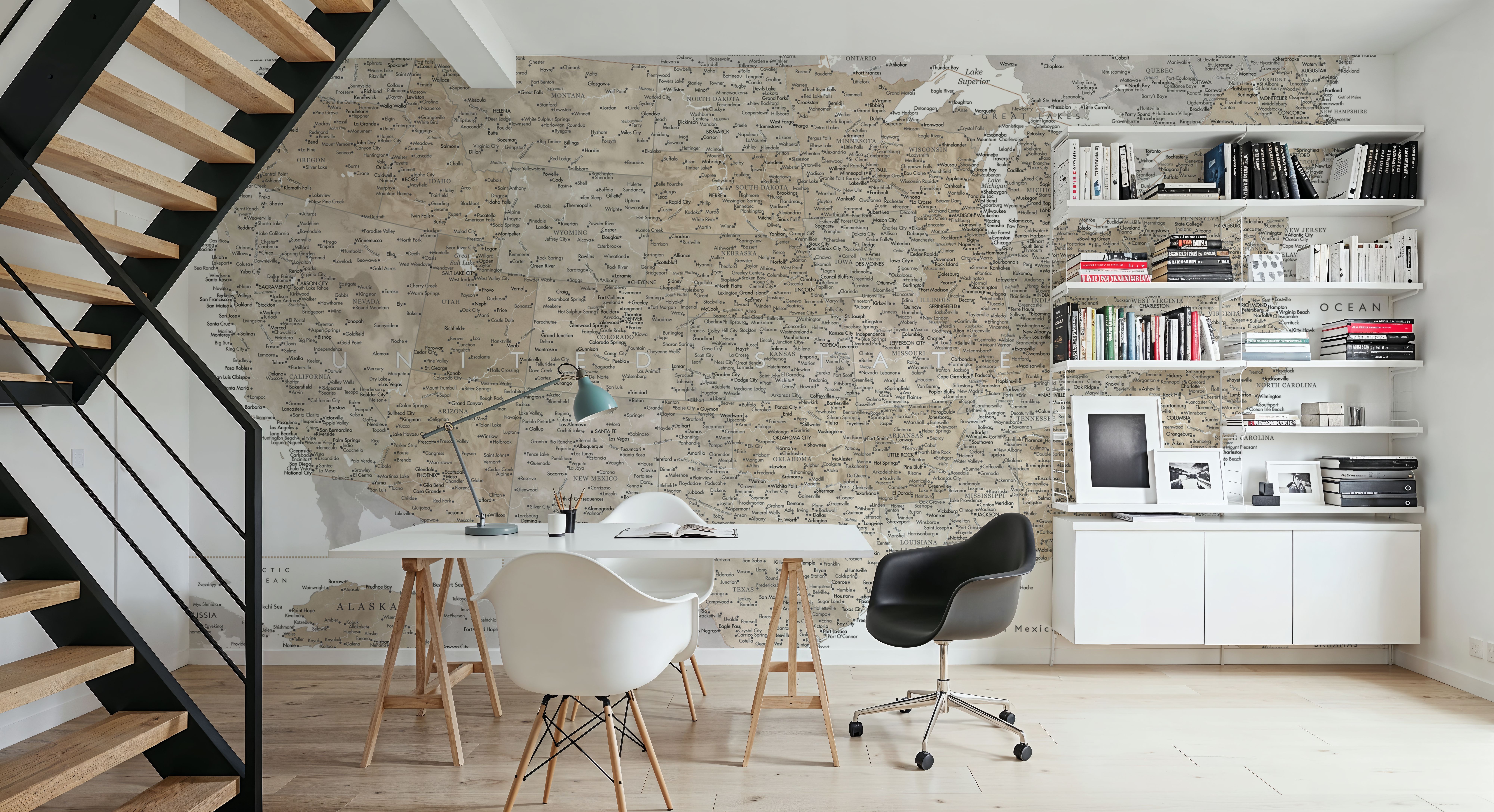 US Map Detailed - Abey