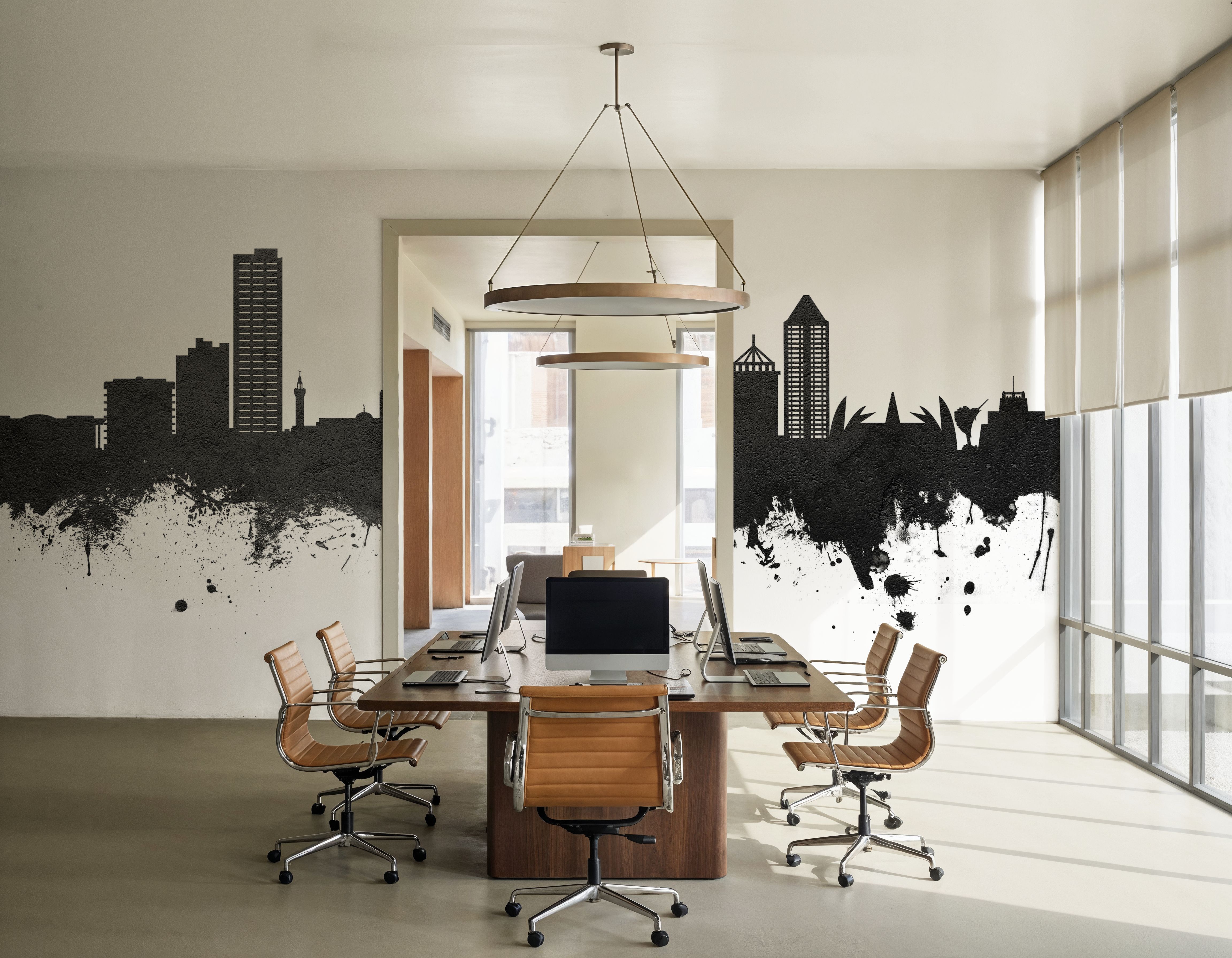 Umm Al Quwain Skyline Black & White