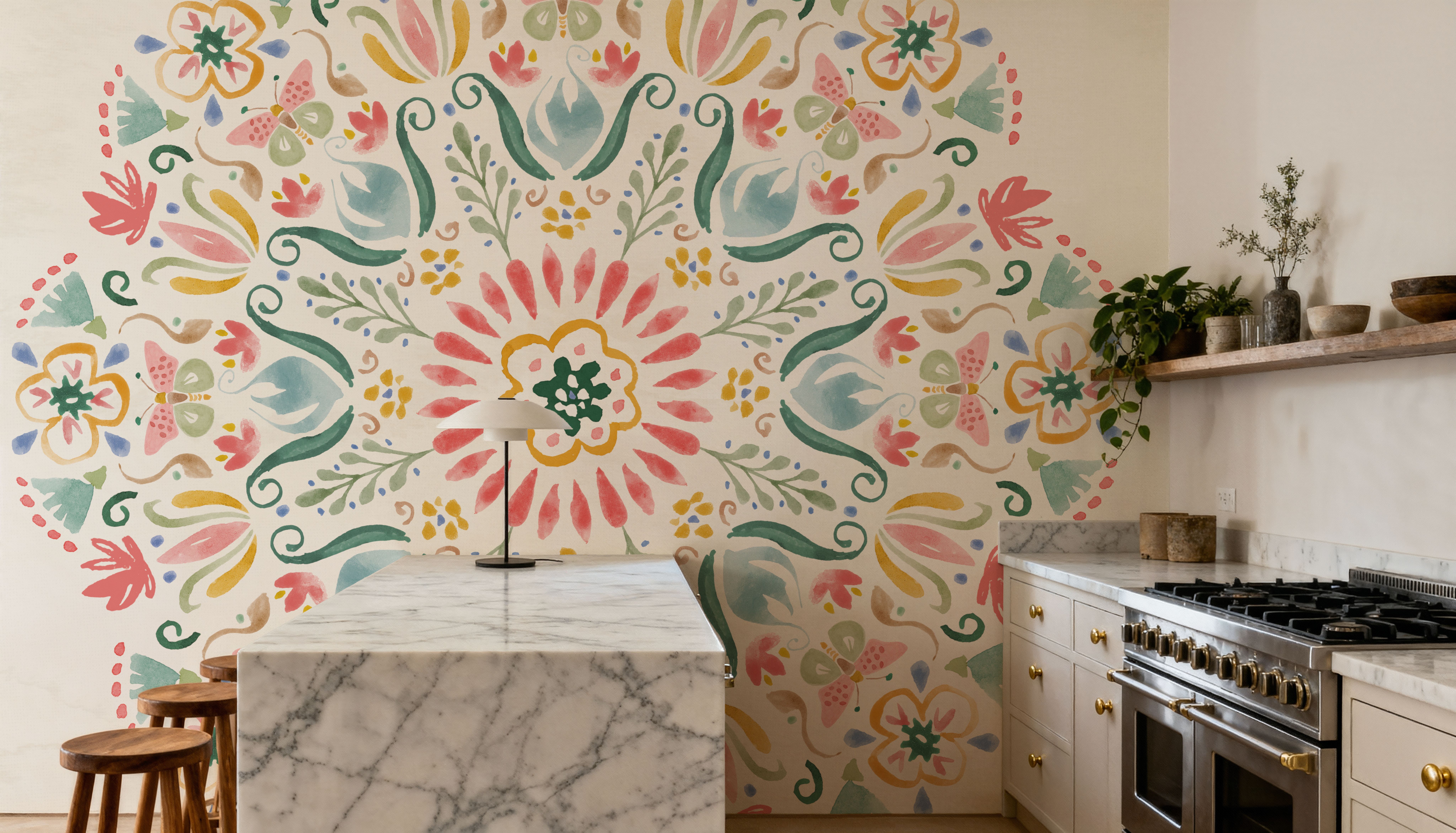 Wild Blooms VI, Papel pintado