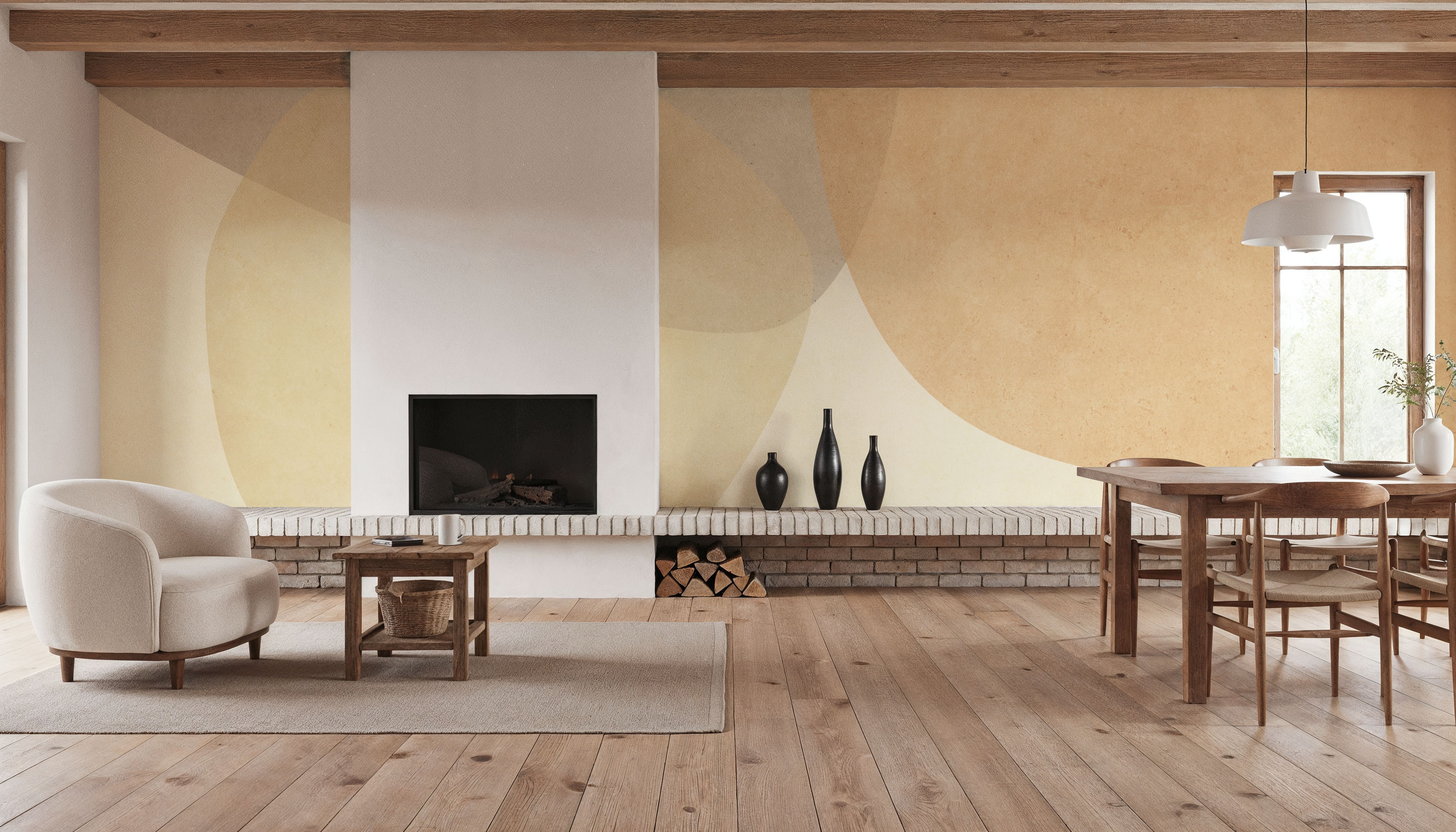 Embracing Shapes, Butter Yellow