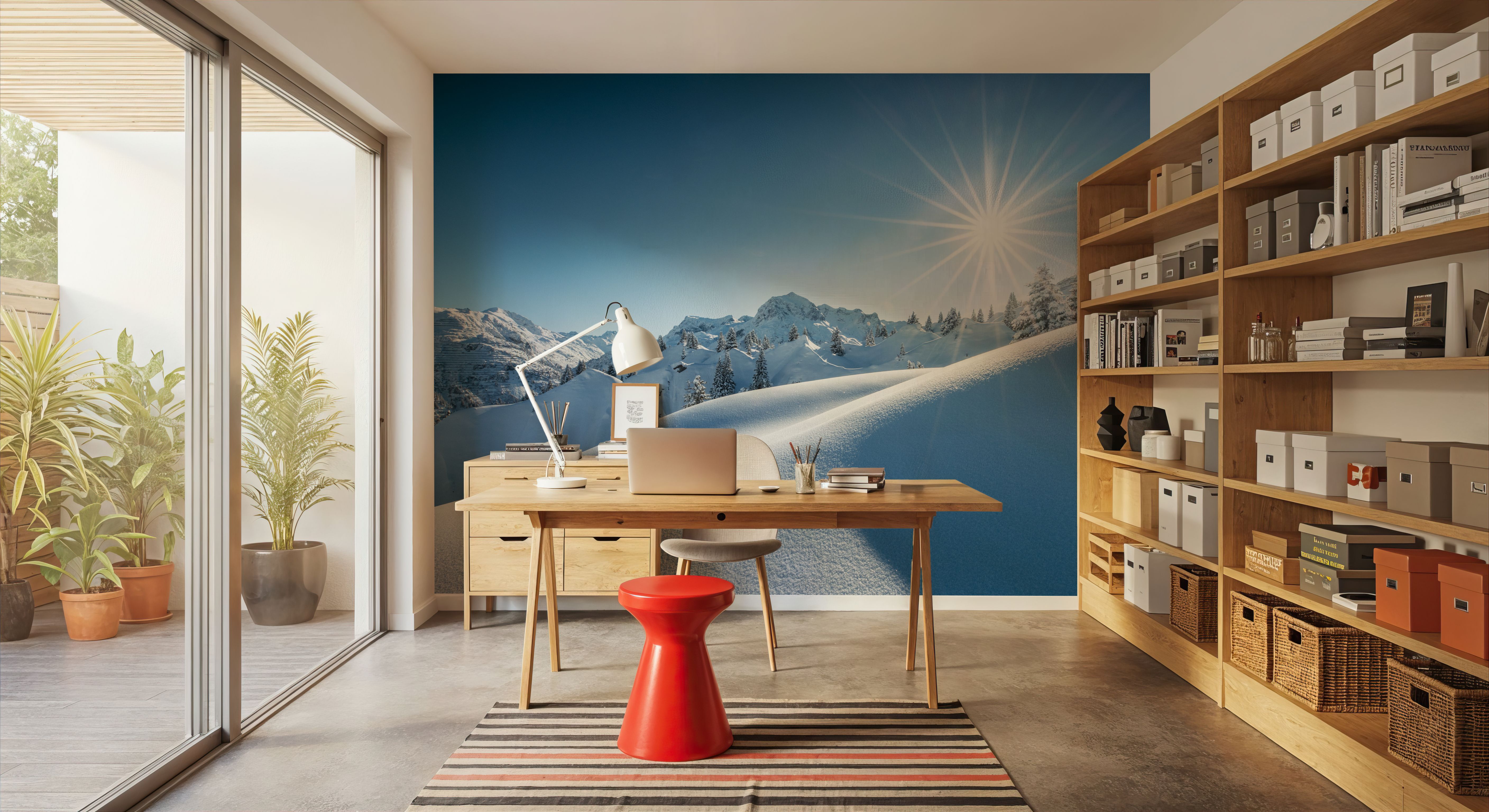 Powder Ahead, Wallpaper