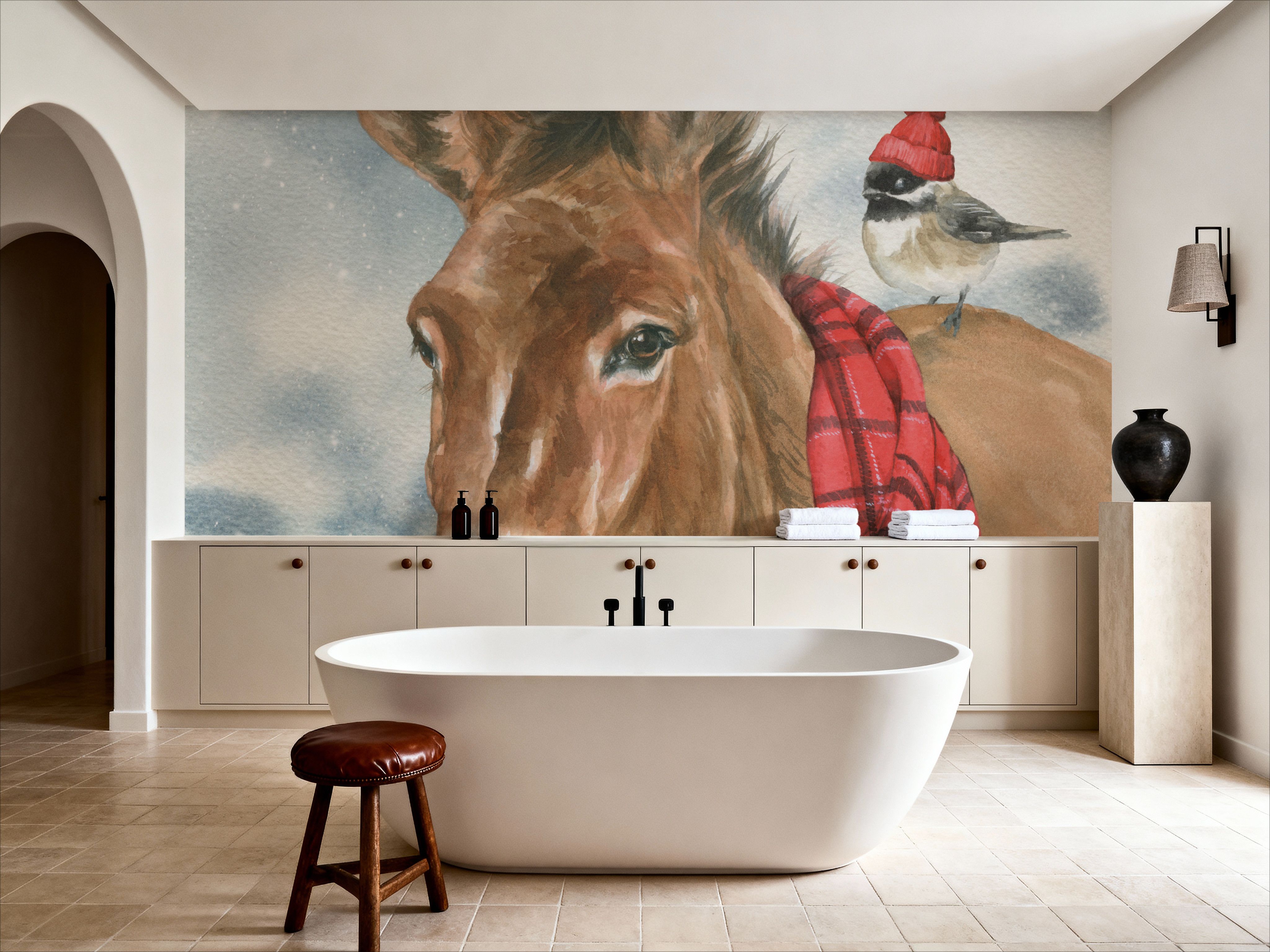 Winter Donkey