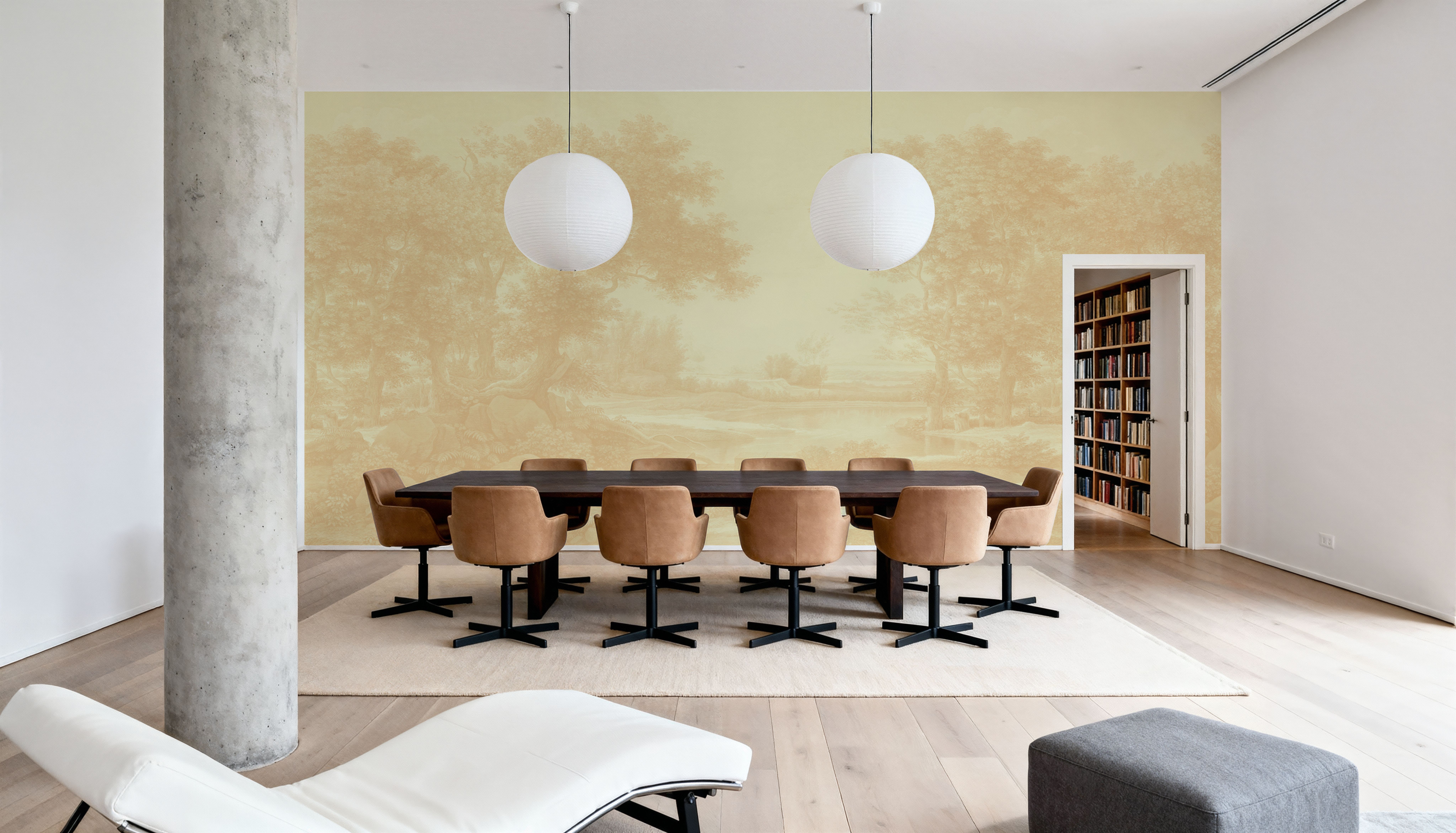 Riverbank Oak Landscape, Oat