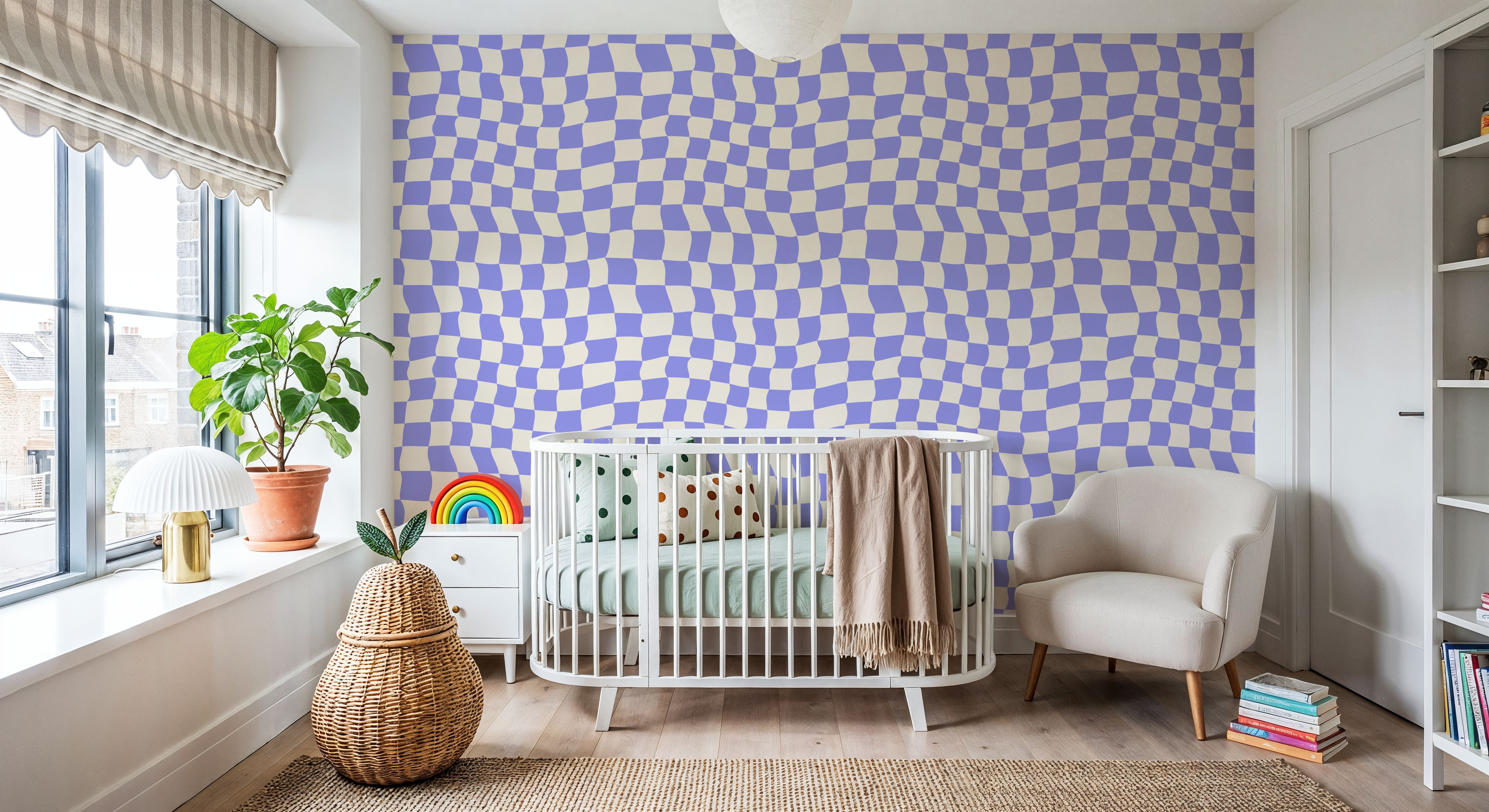 Warped Checkerboard, Lilac