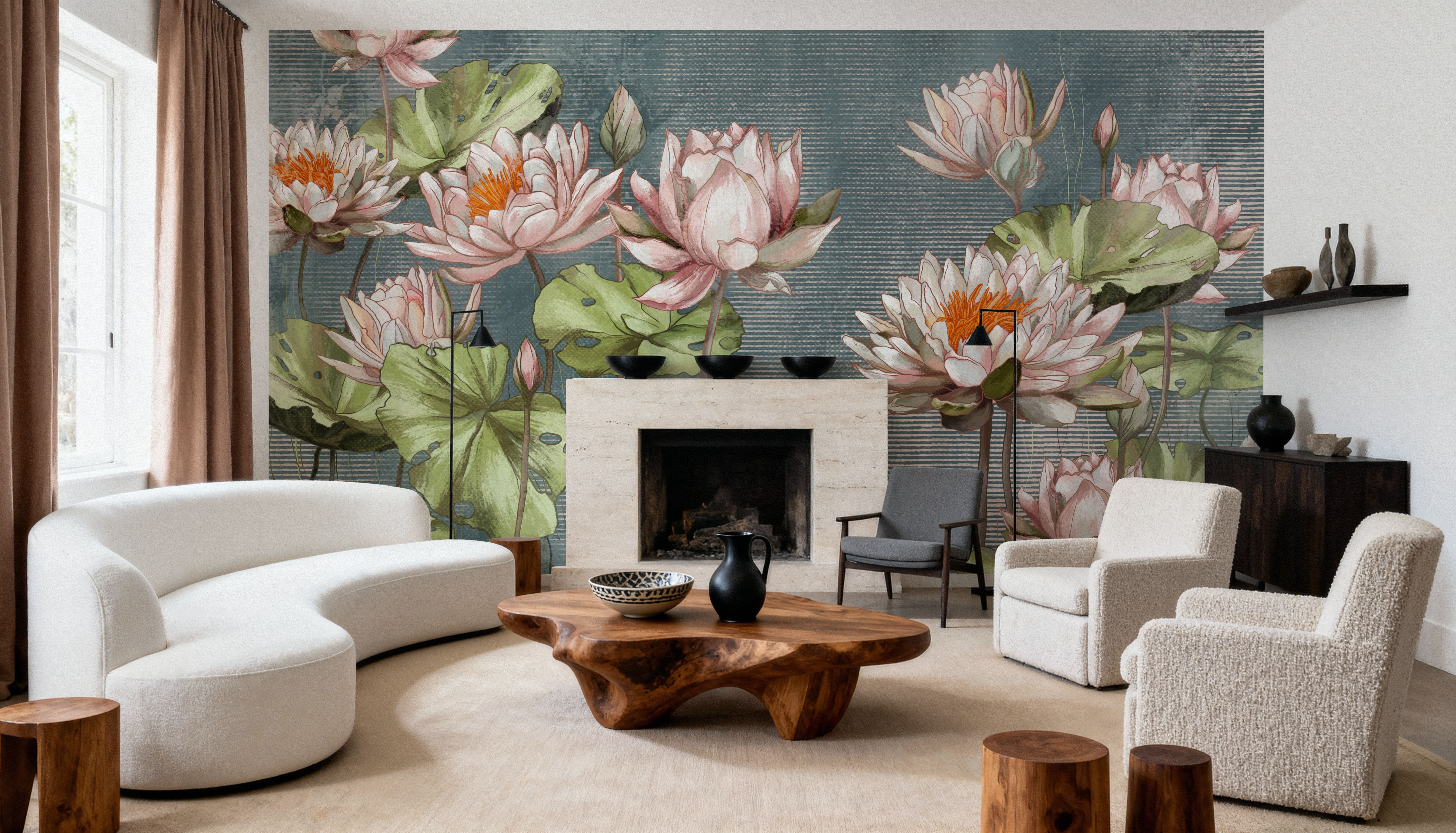 Pink Water Lilies