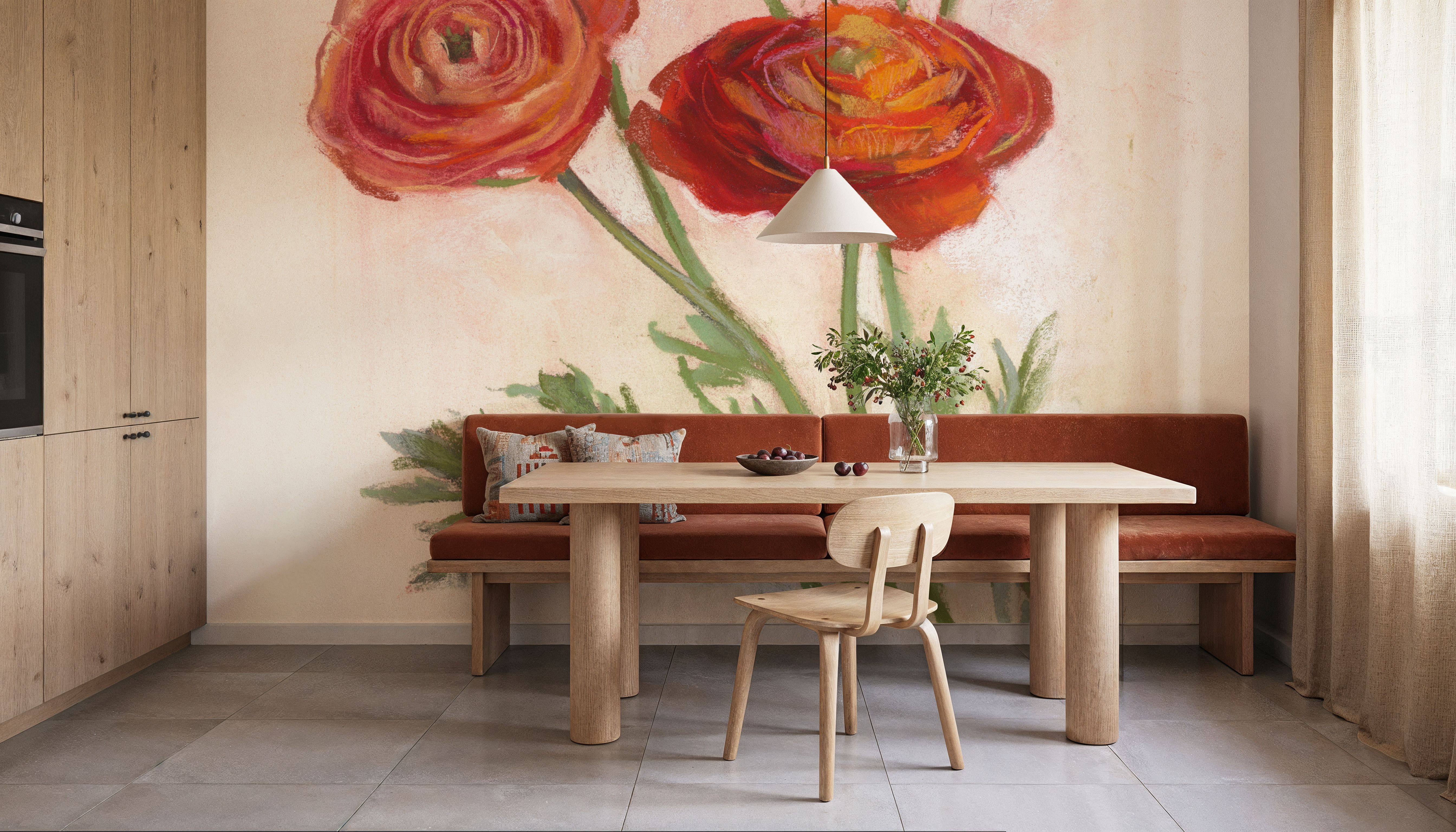 Red Ranunculus, Behang