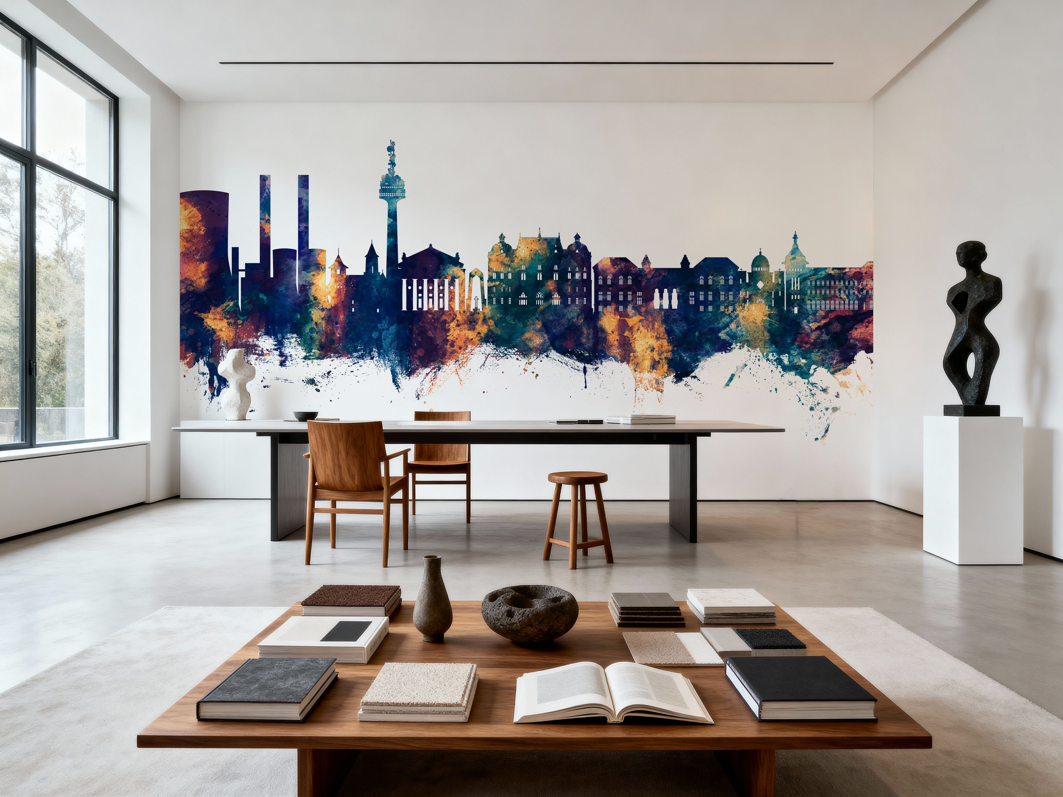 Galaţi Romania Skyline Blue & Bronze