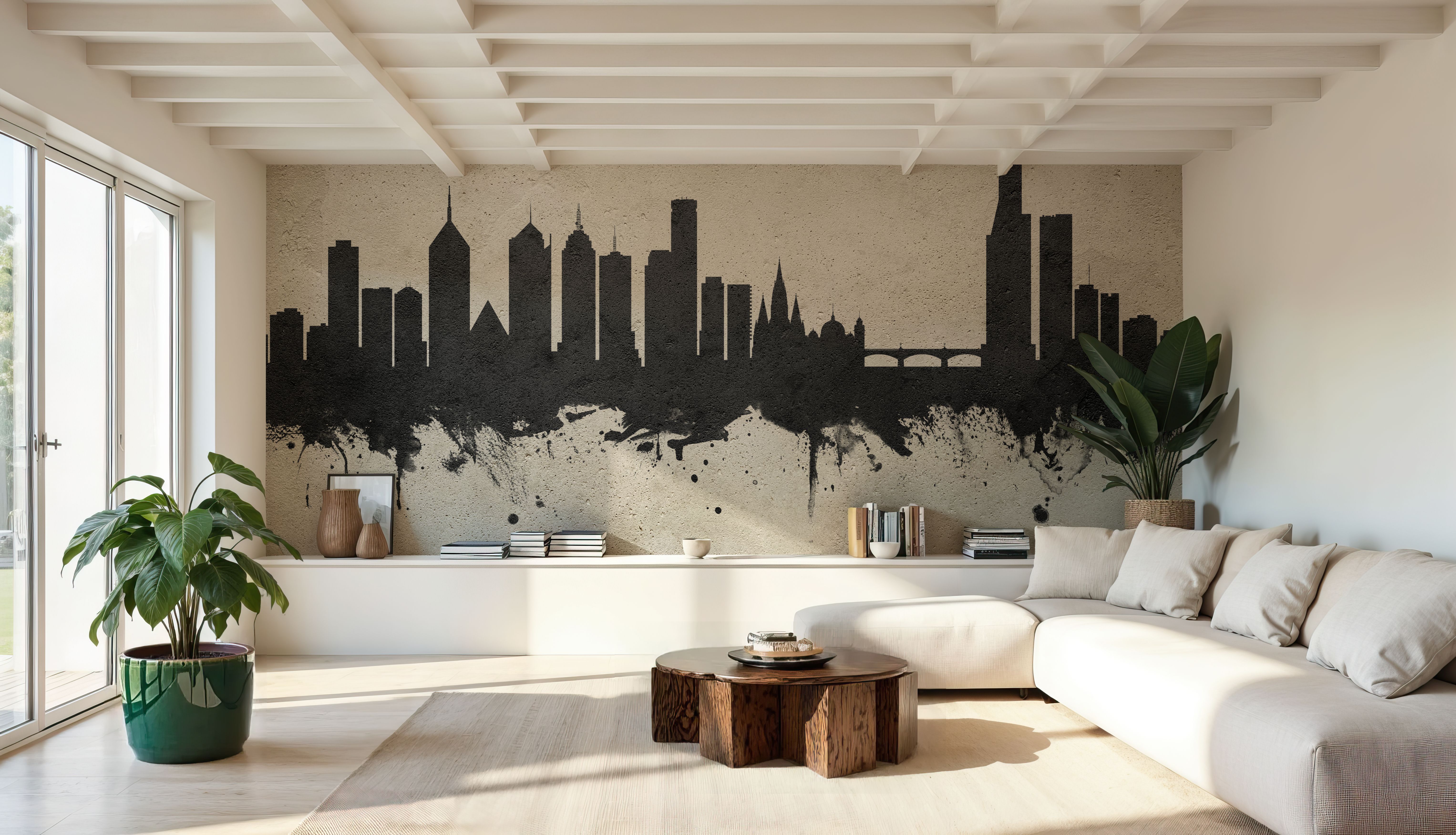 Melbourne Australia Skyline Concrete