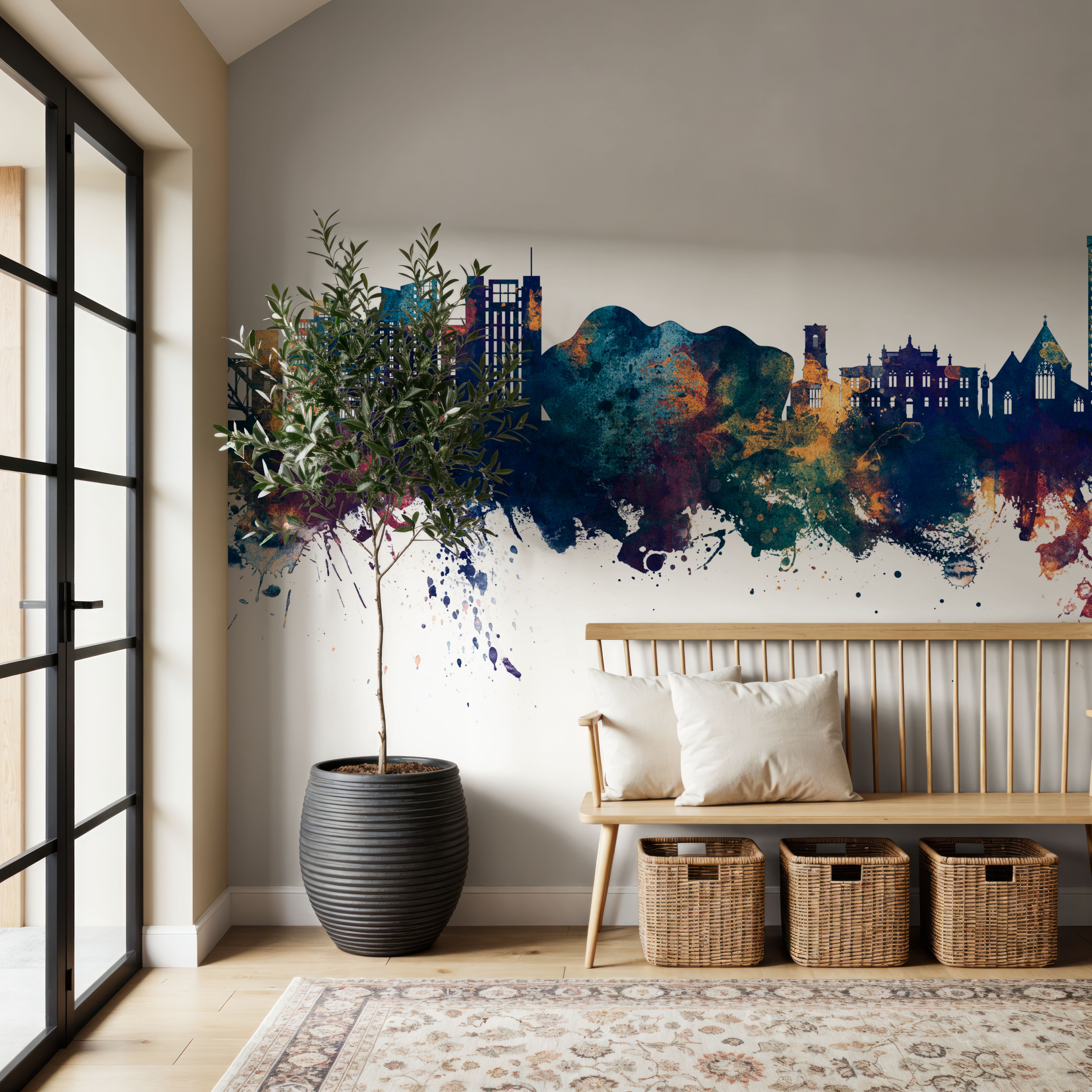 Gateshead England Skyline Blue & Bronze