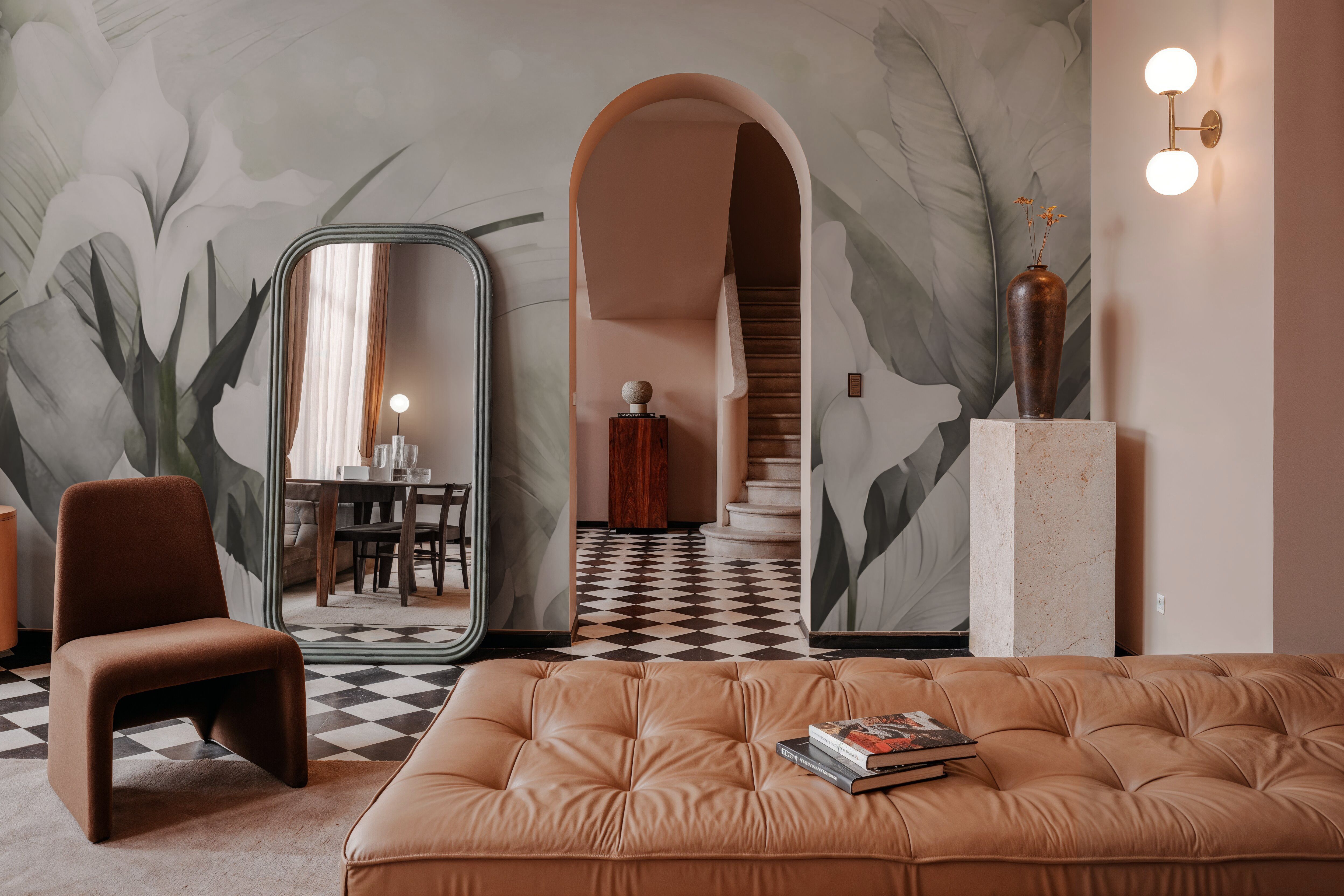 Irises and Feathers Yellow