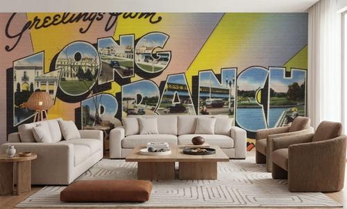 Greetings from Long Branch - Screenprint Postcard