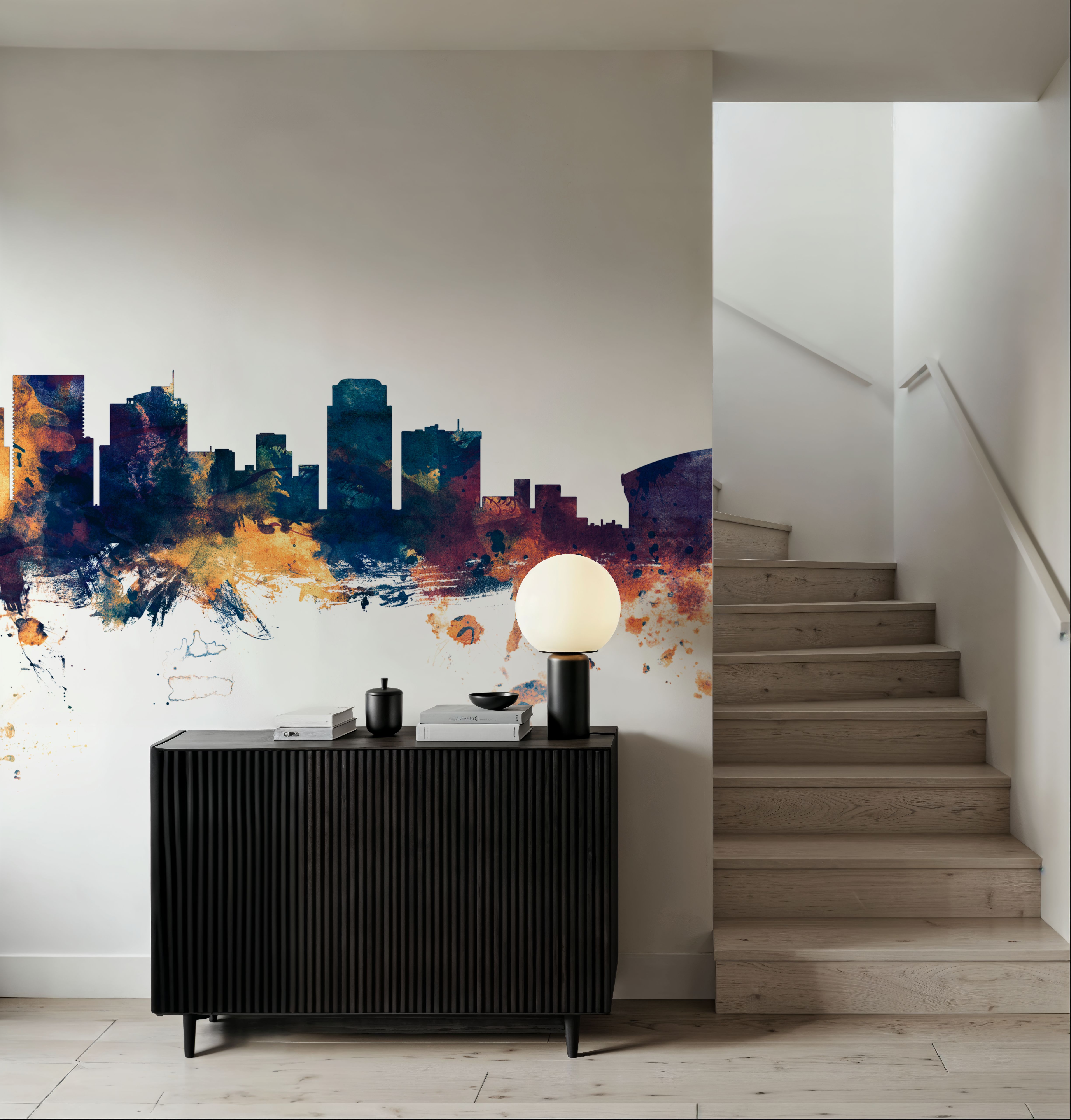 Phoenix Skyline Blue & Bronze