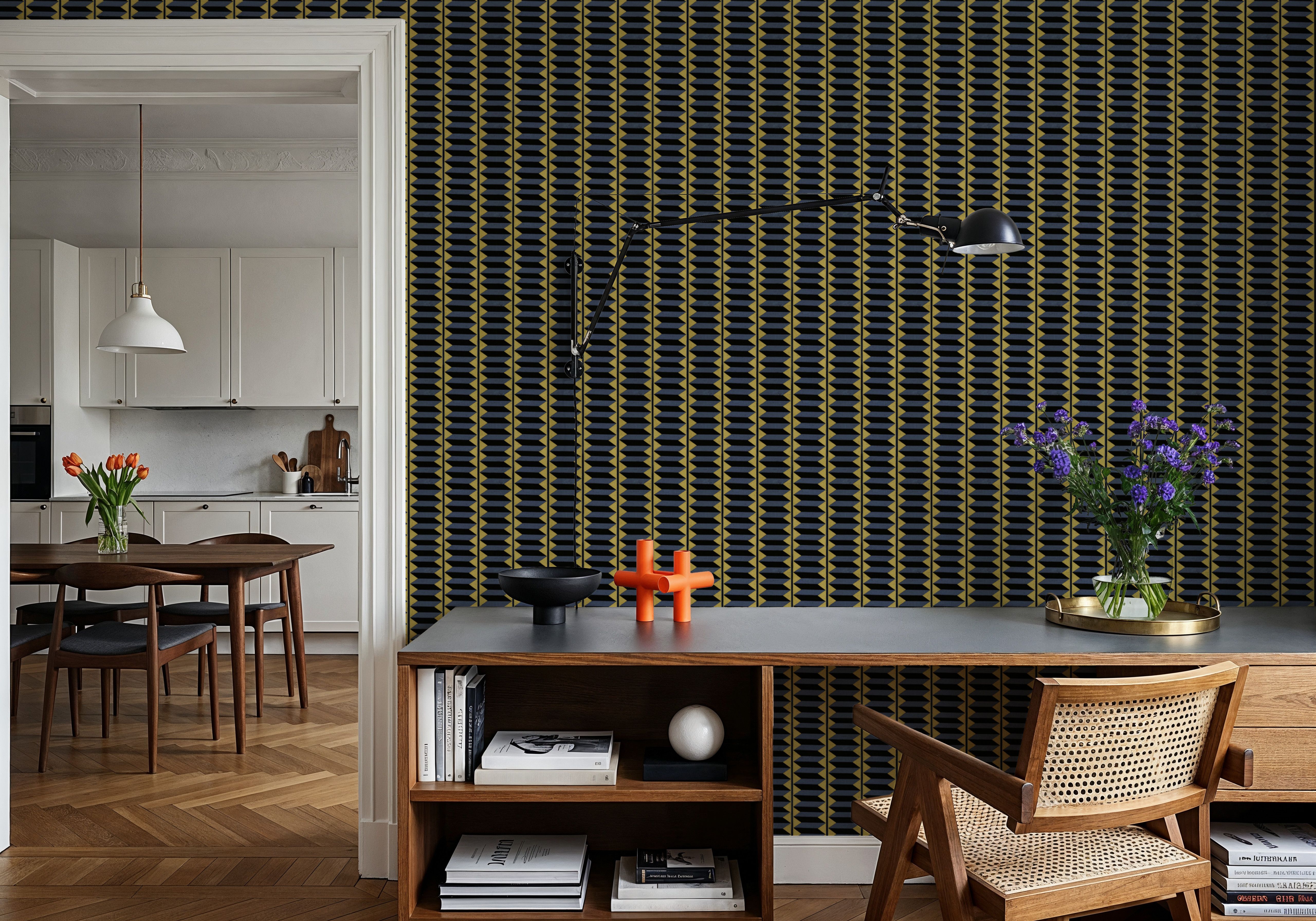 Accordion, Night and Day, Tapet