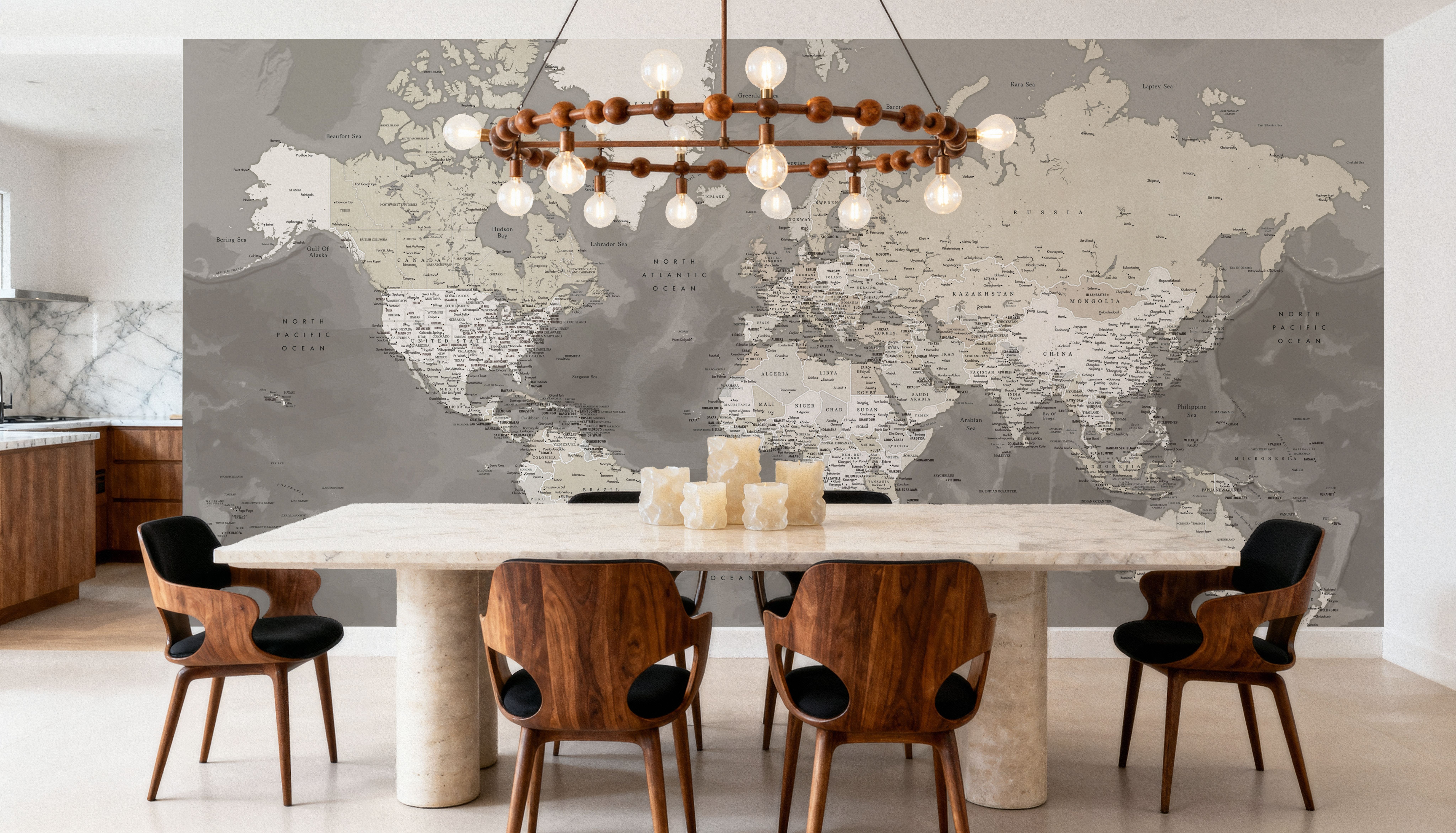 World Map Cities - Davey