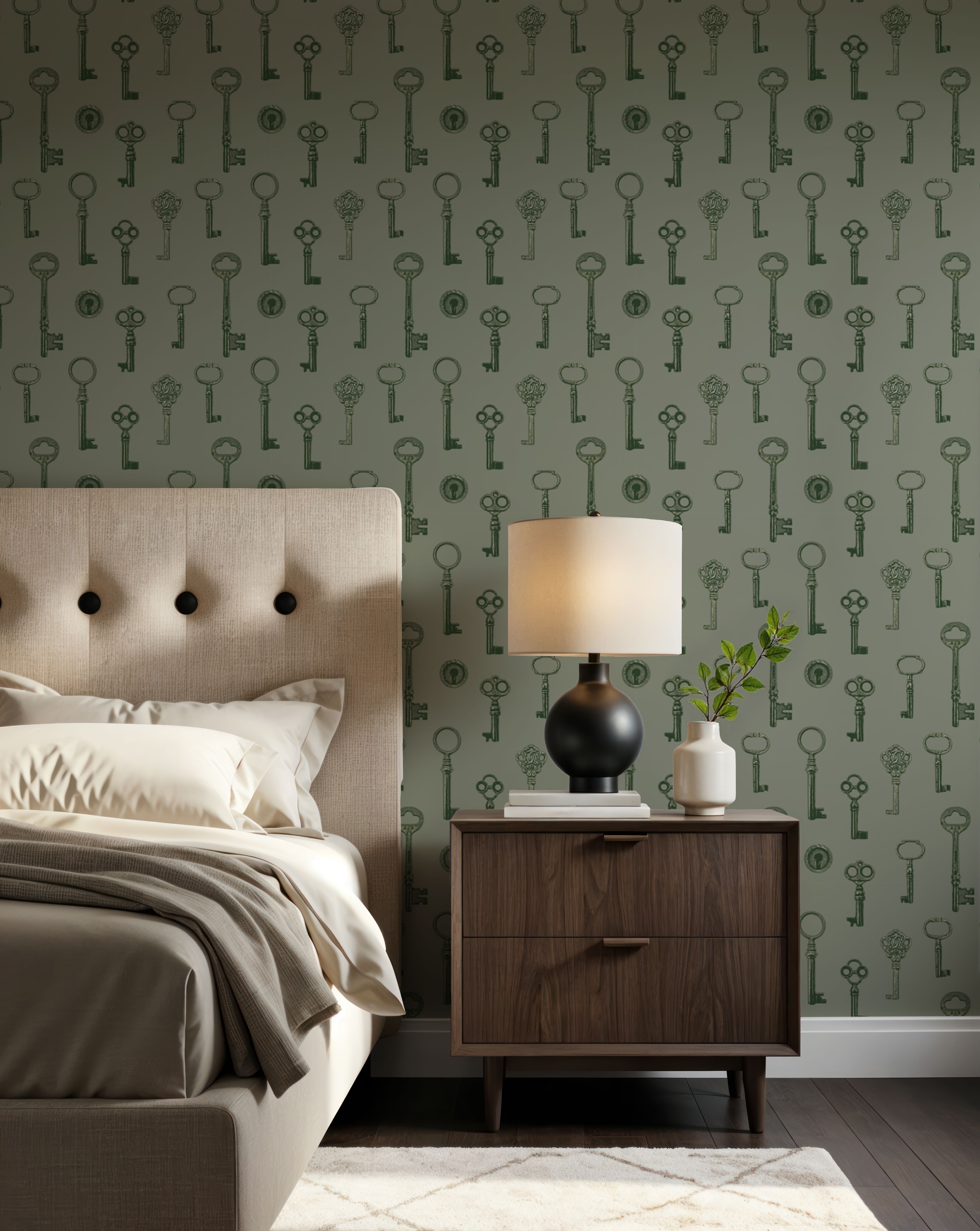 Antique Keys, Light Green