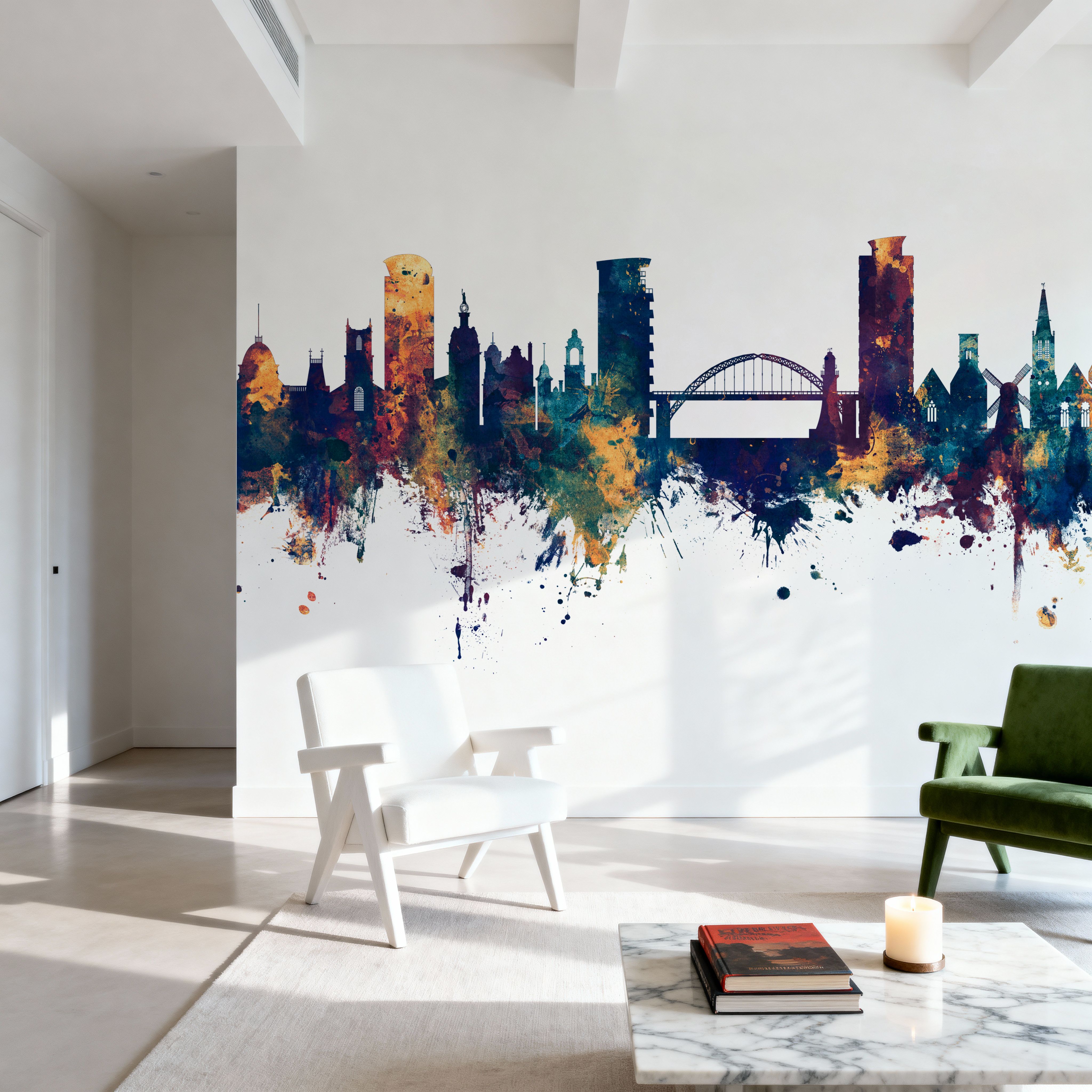 Sunderland England Skyline Blue & Bronze