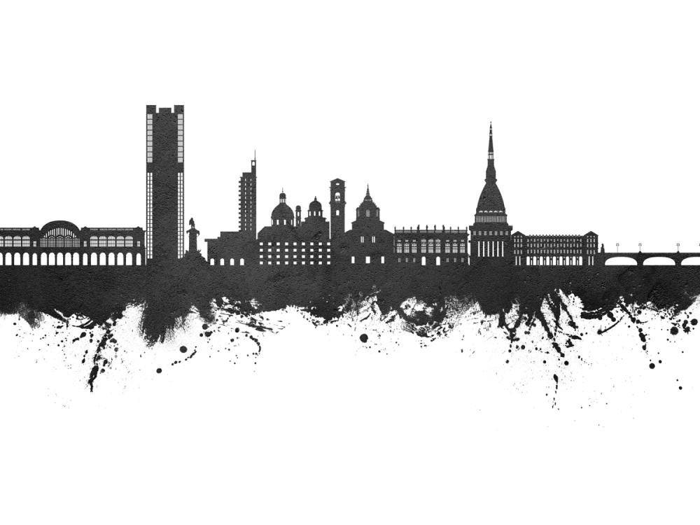 Turin Italy Black & White