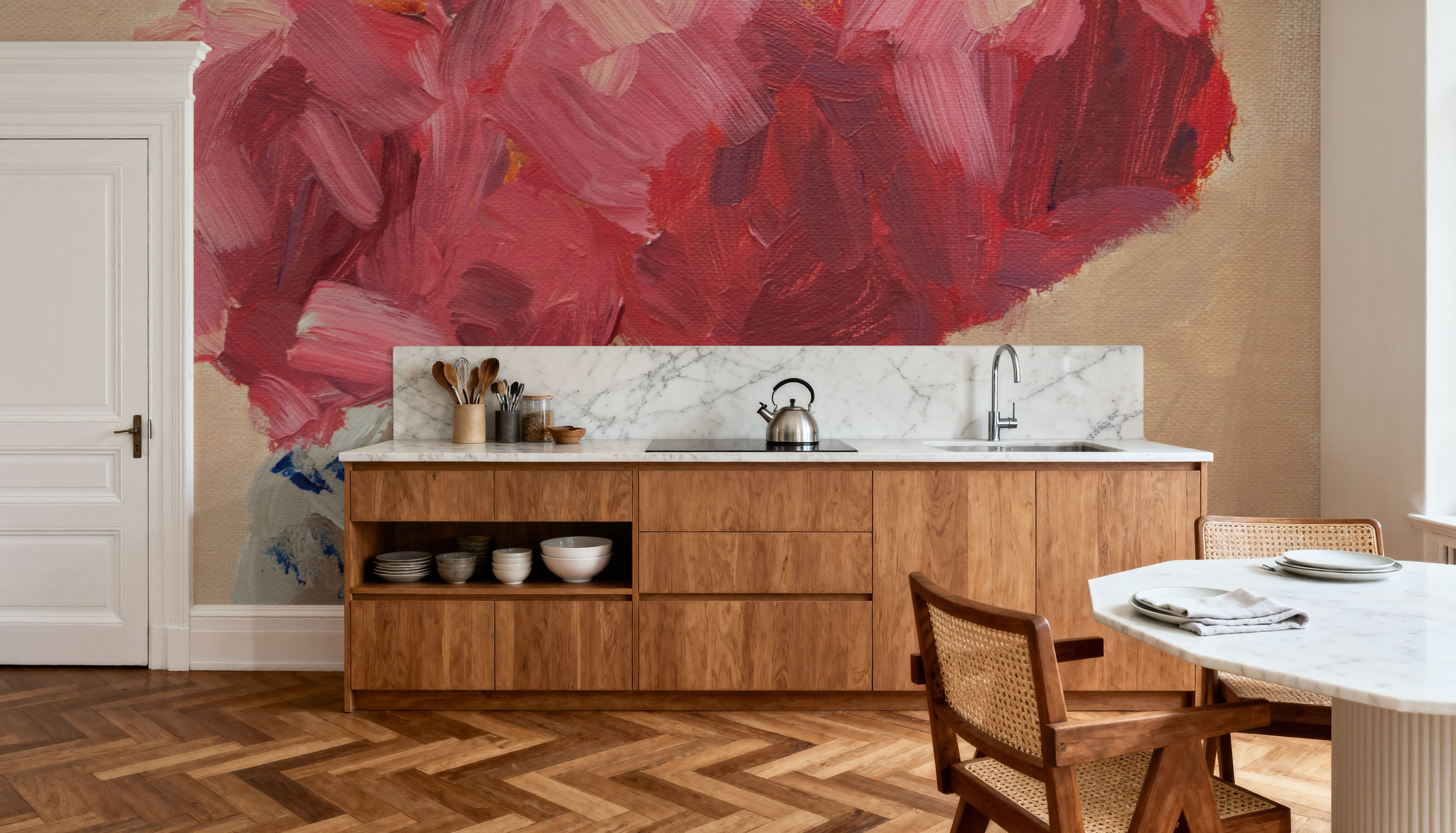 Peonies in Chinoiserie Vase