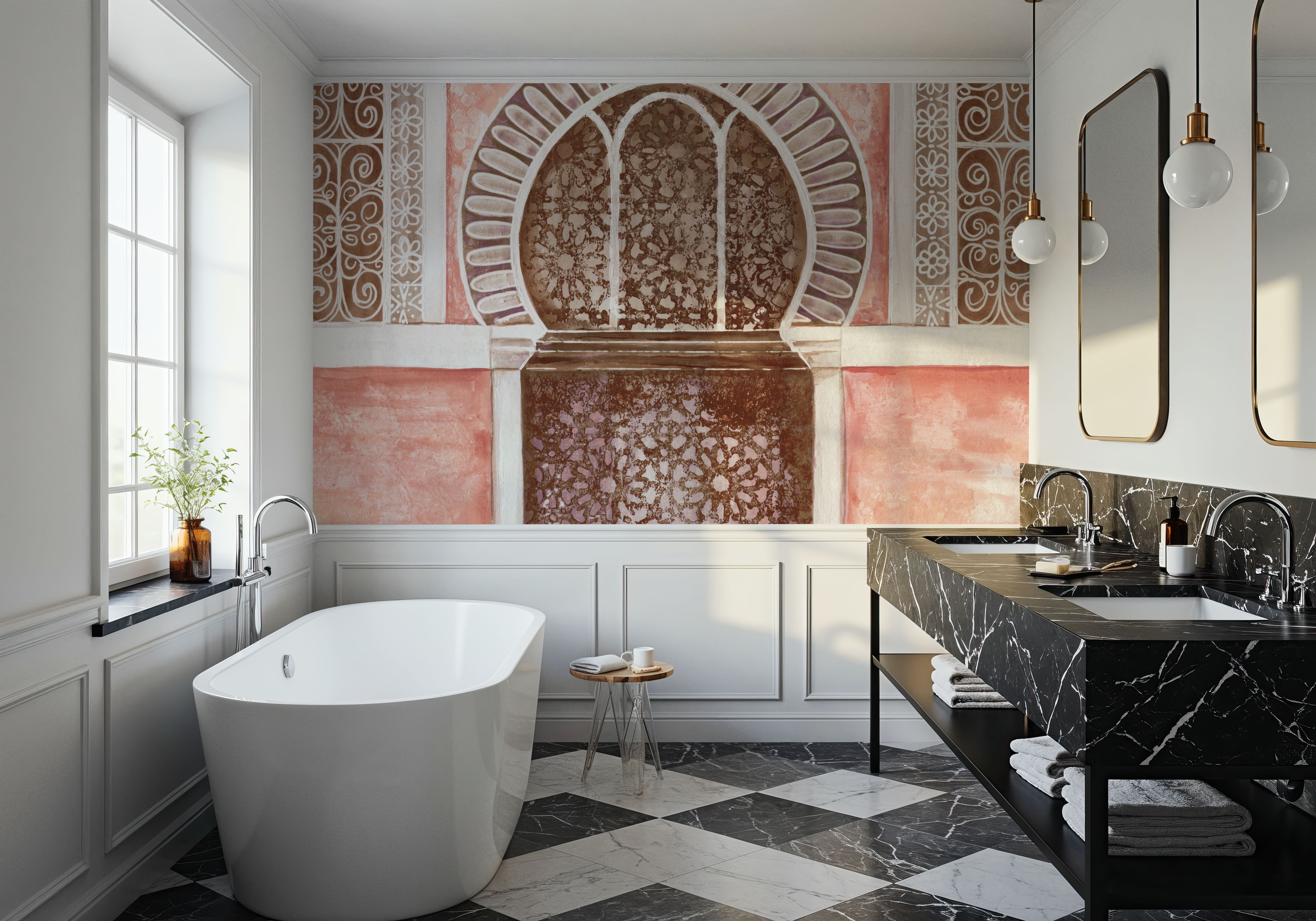 Moroccan Streets Tiled Alcove