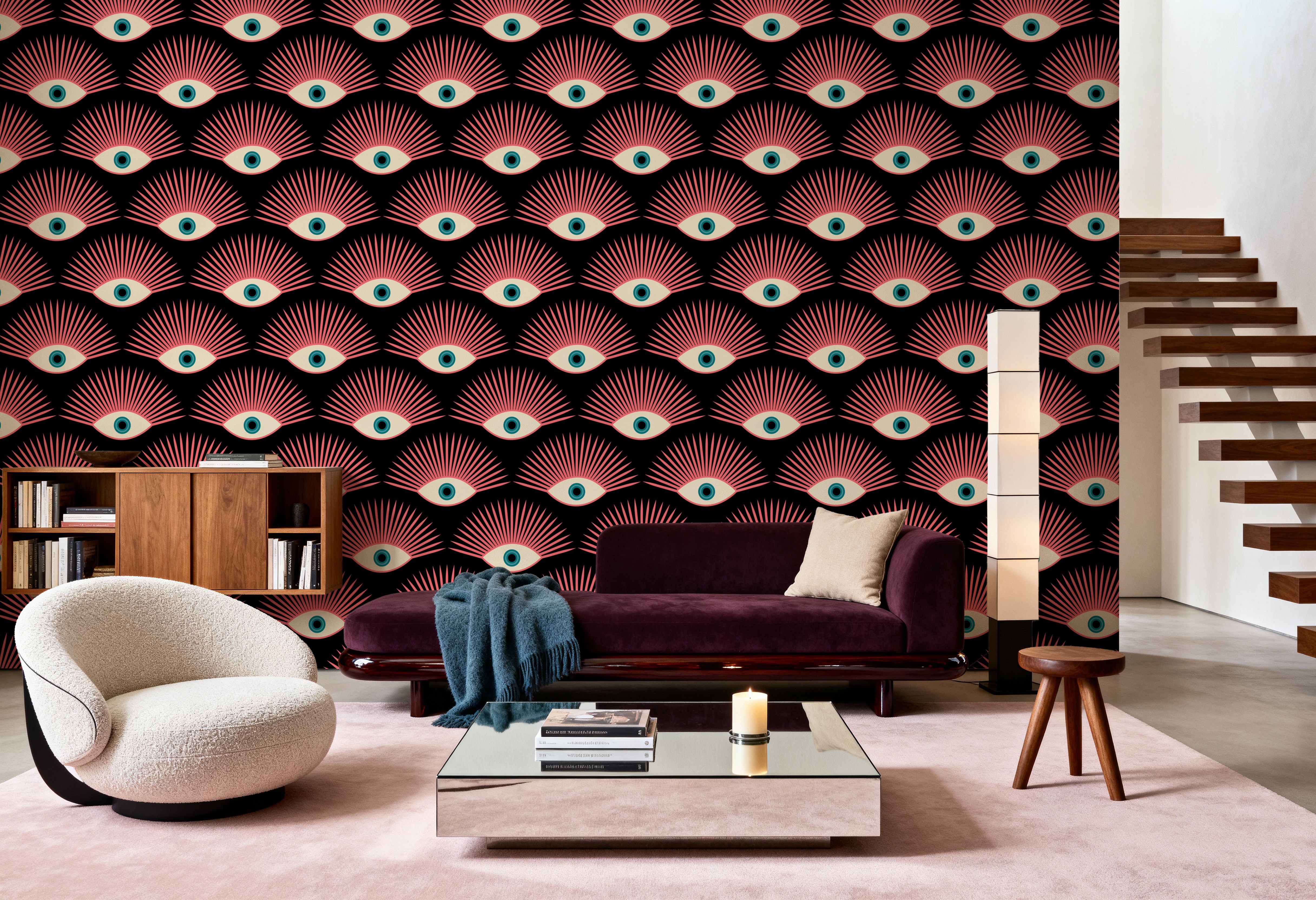 Art Deco Eye, Wallpaper
