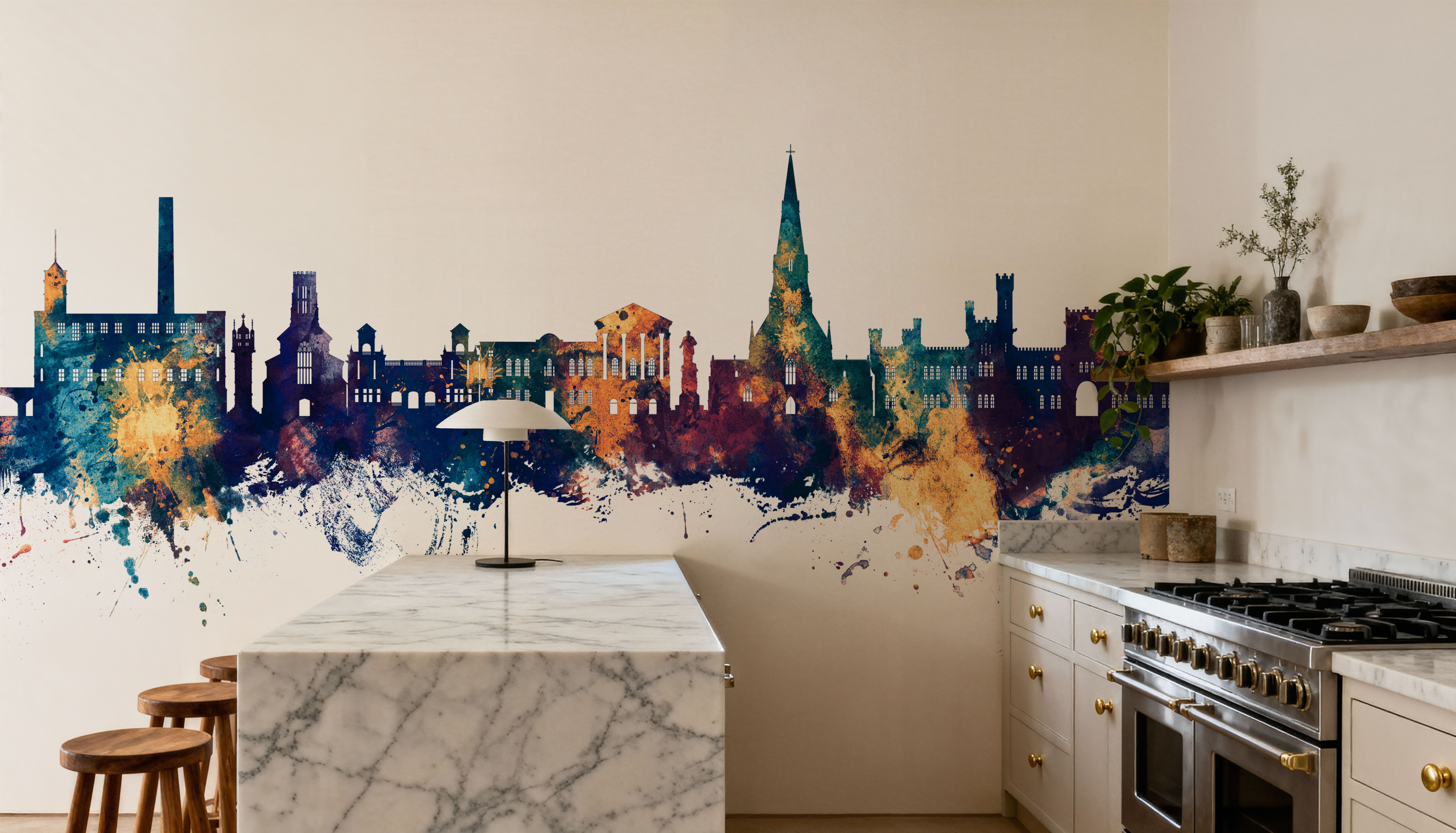 Bury England Skyline Blue & Bronze