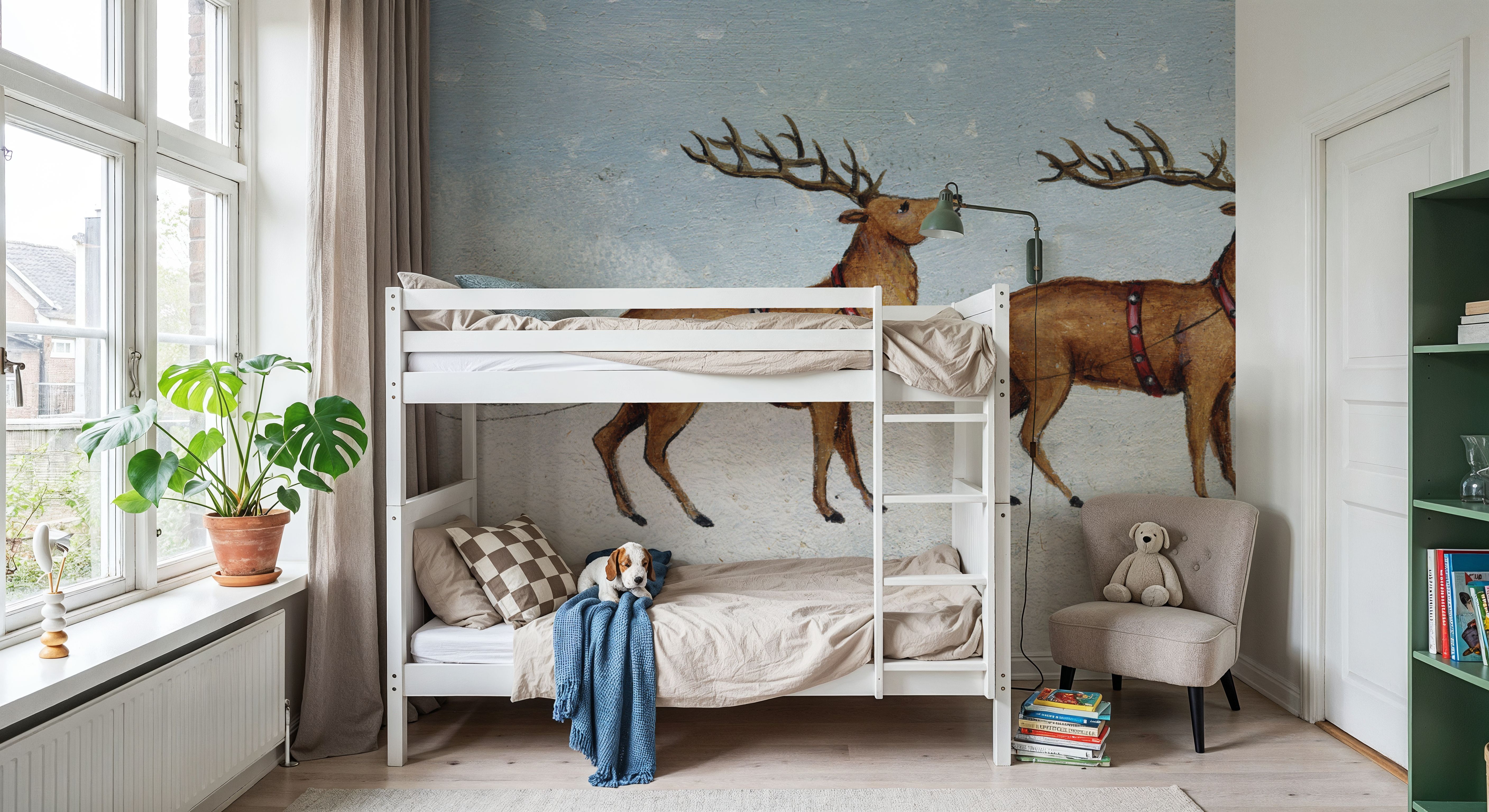 Deck The Halls Reindeer, Carte da parati