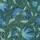 Indial Floral, Teal on Forest