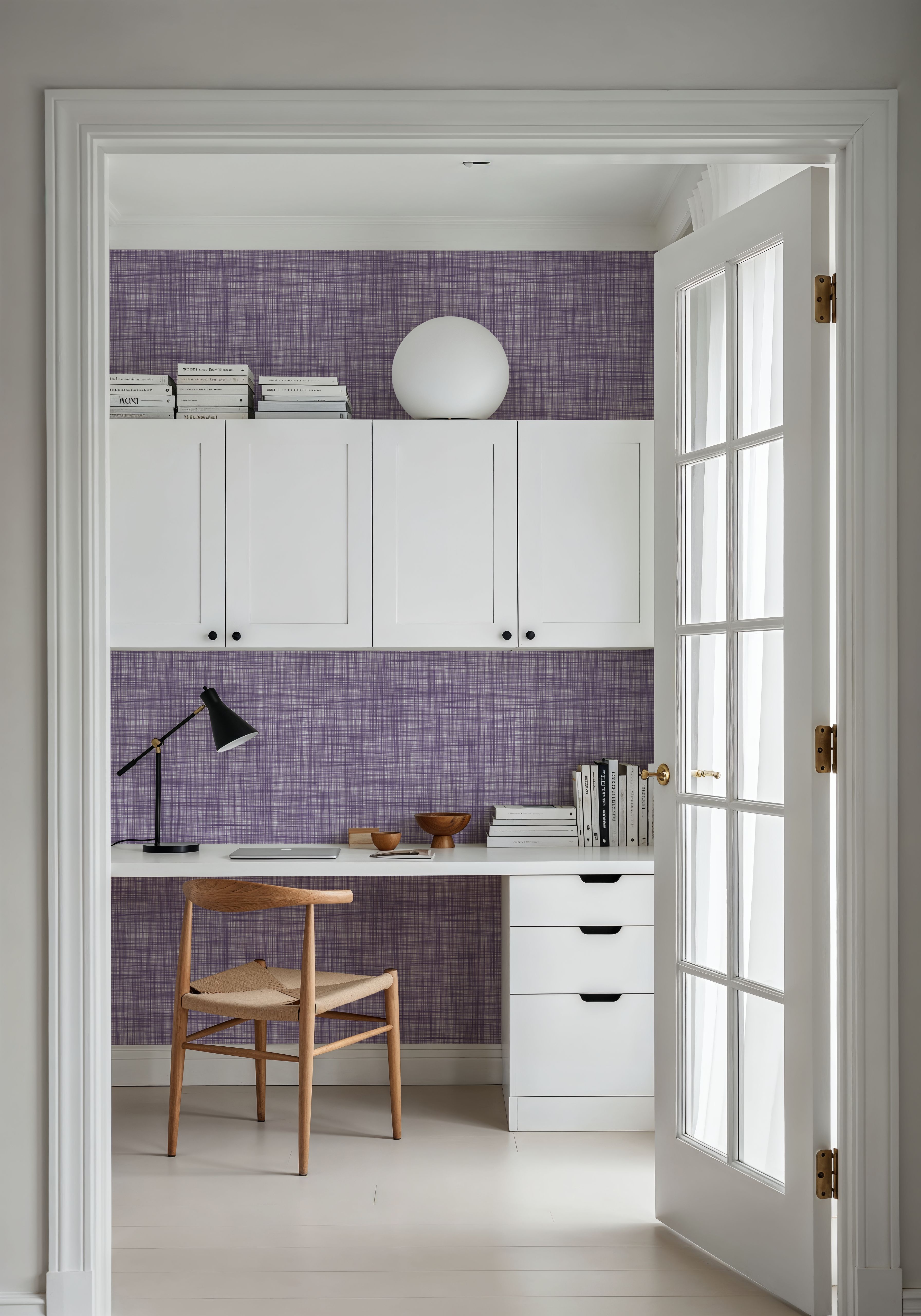 Mottled Linen Effect, Grape