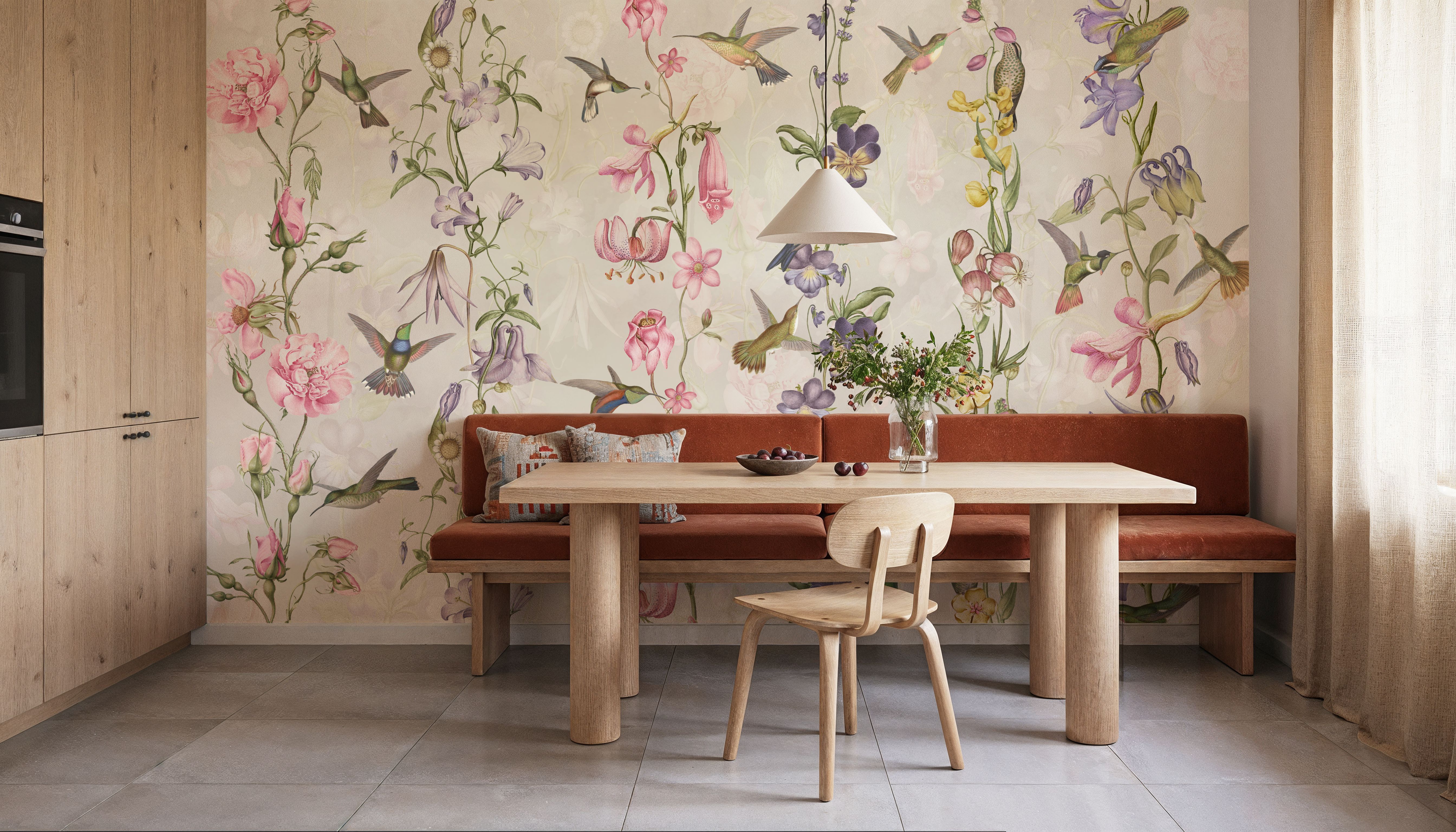 Hummingbirds and Violets