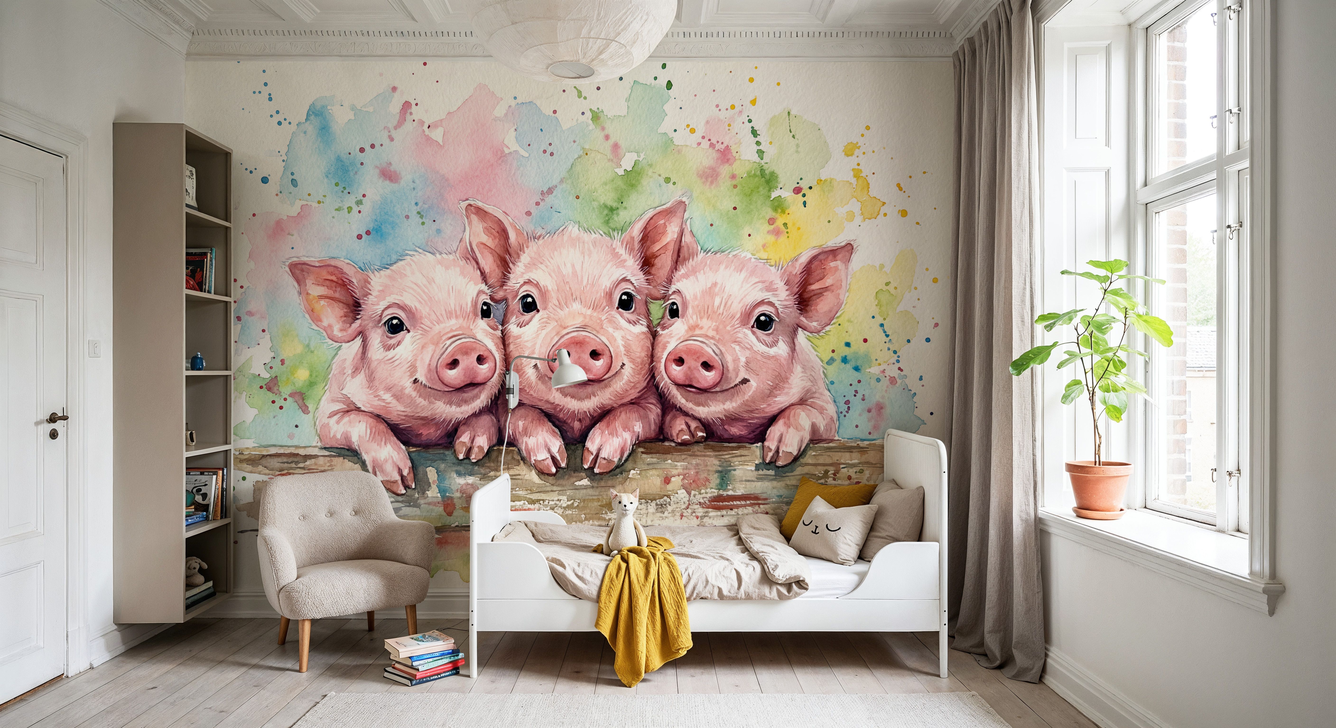 Piglets - Cute Baby Animals Series, Wallpaper