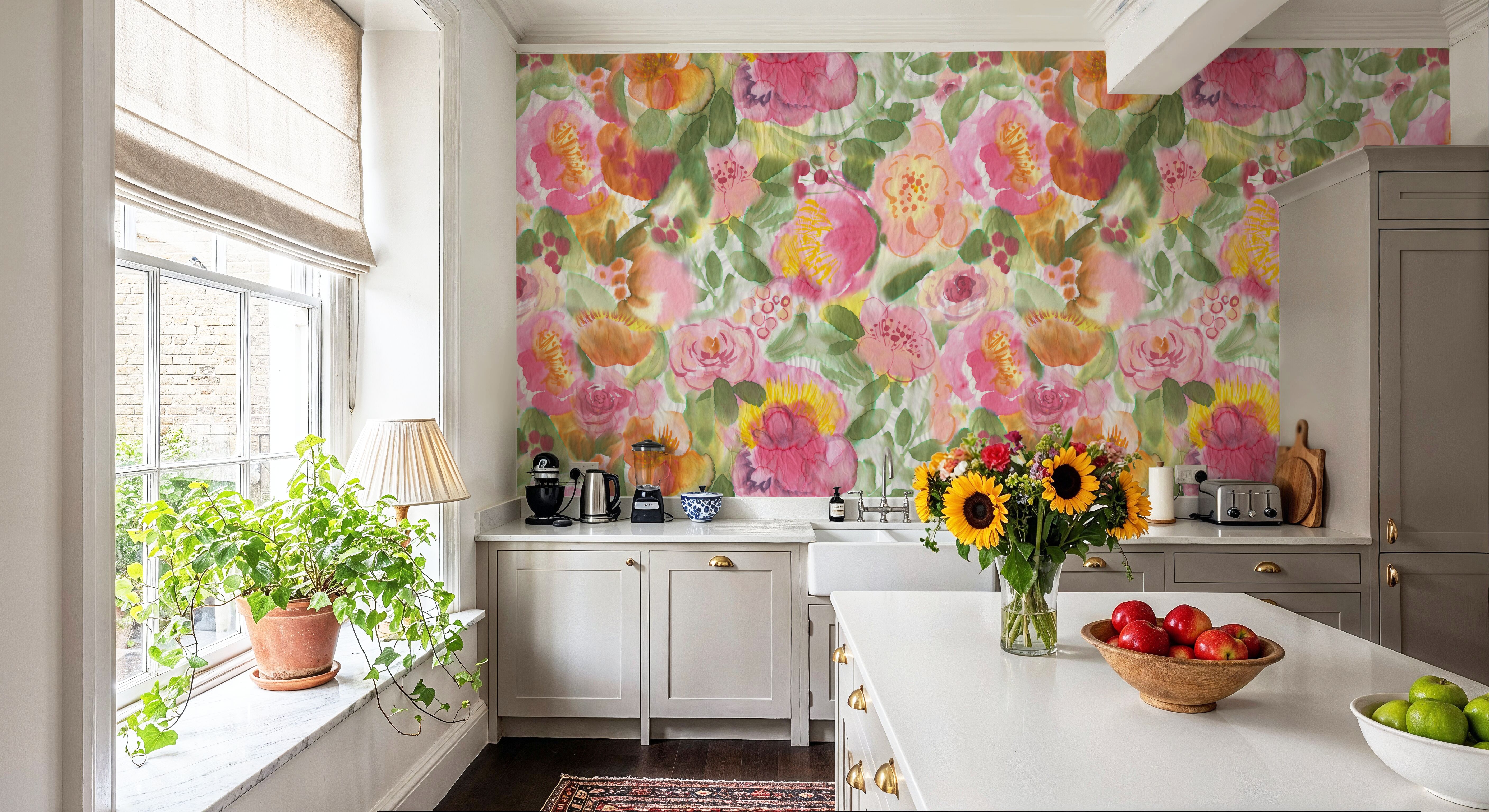 Colourful Watercolor Painted Floral