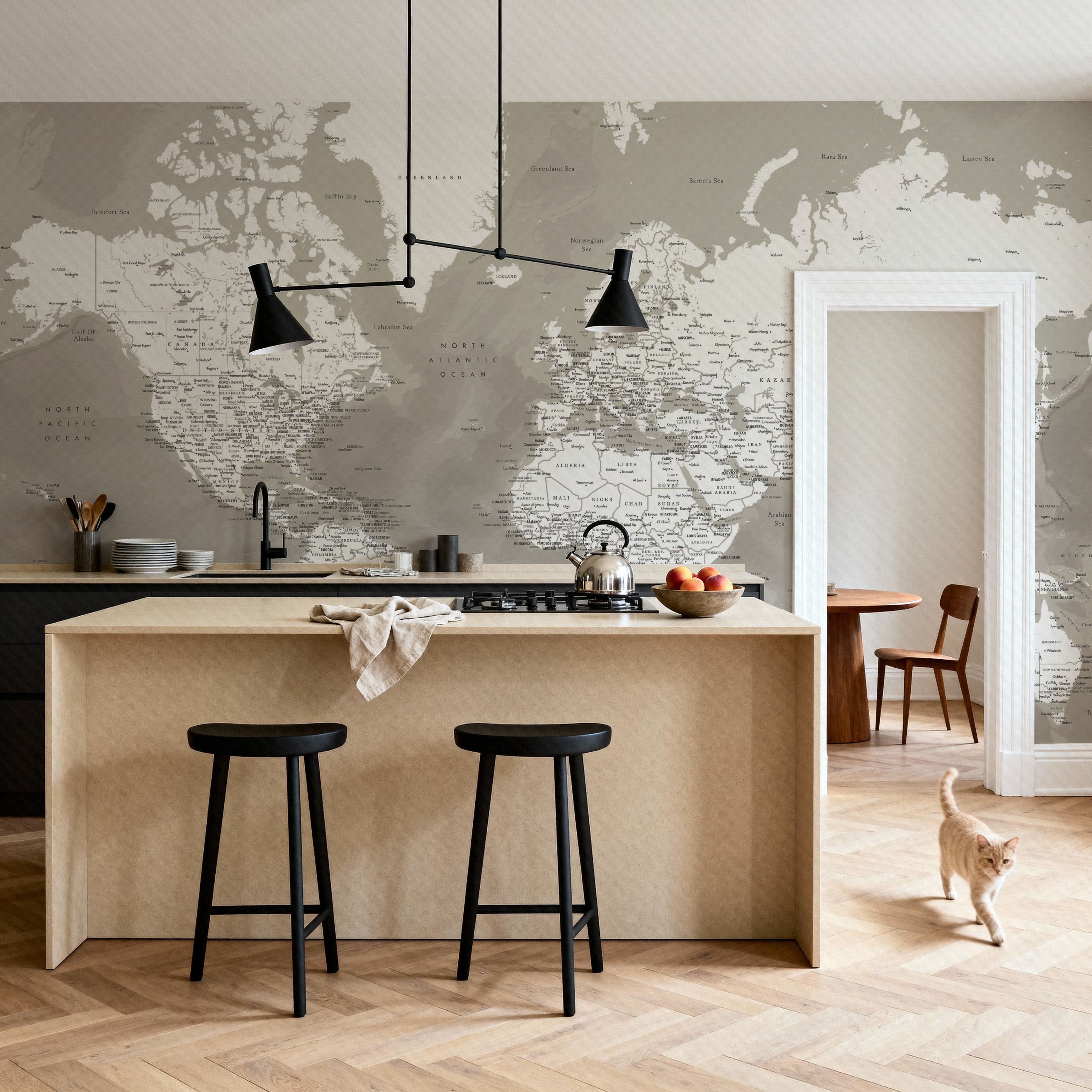 World Map Cities - Orien