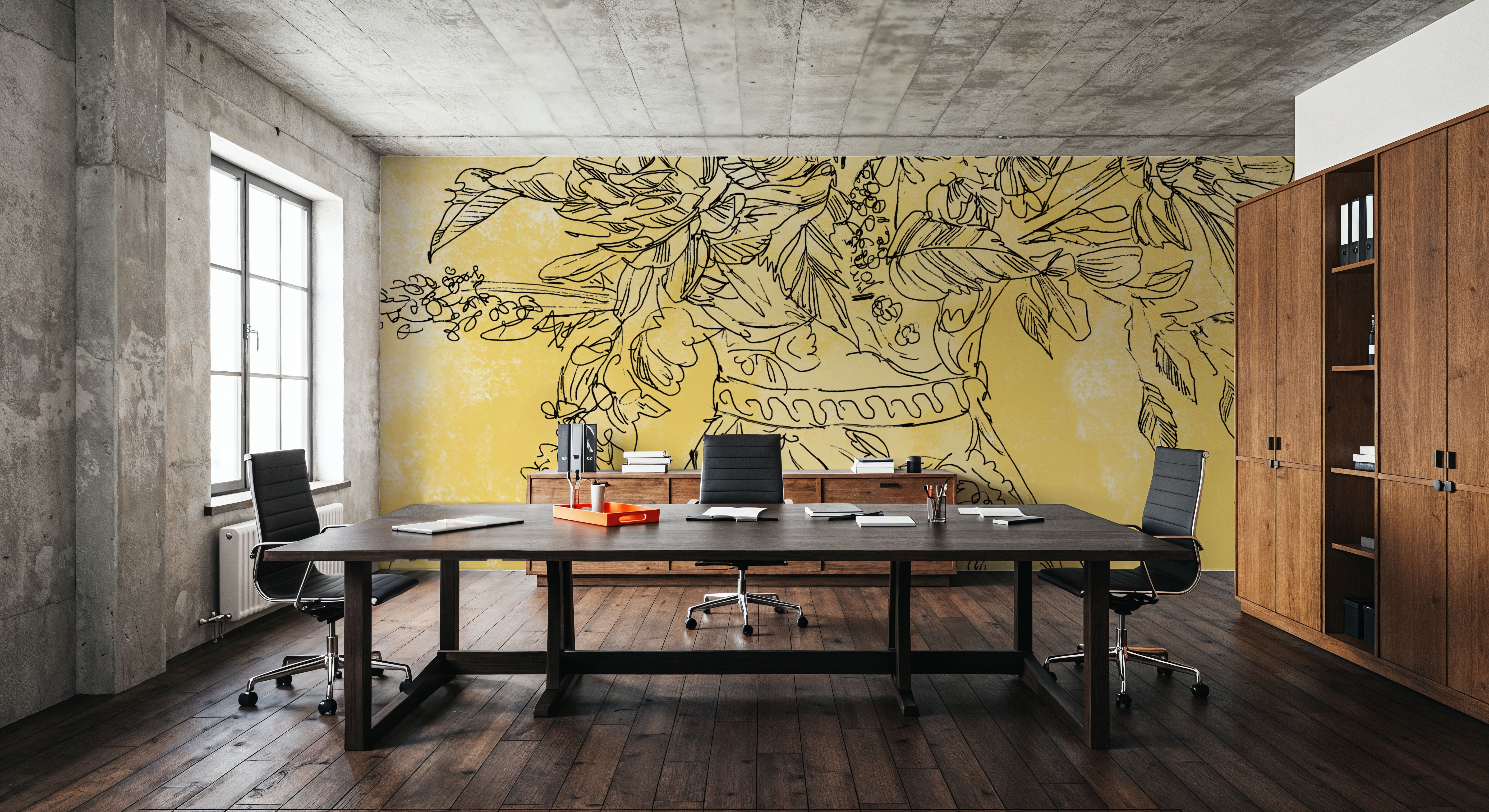 Zinnias in Pitcher Sketch