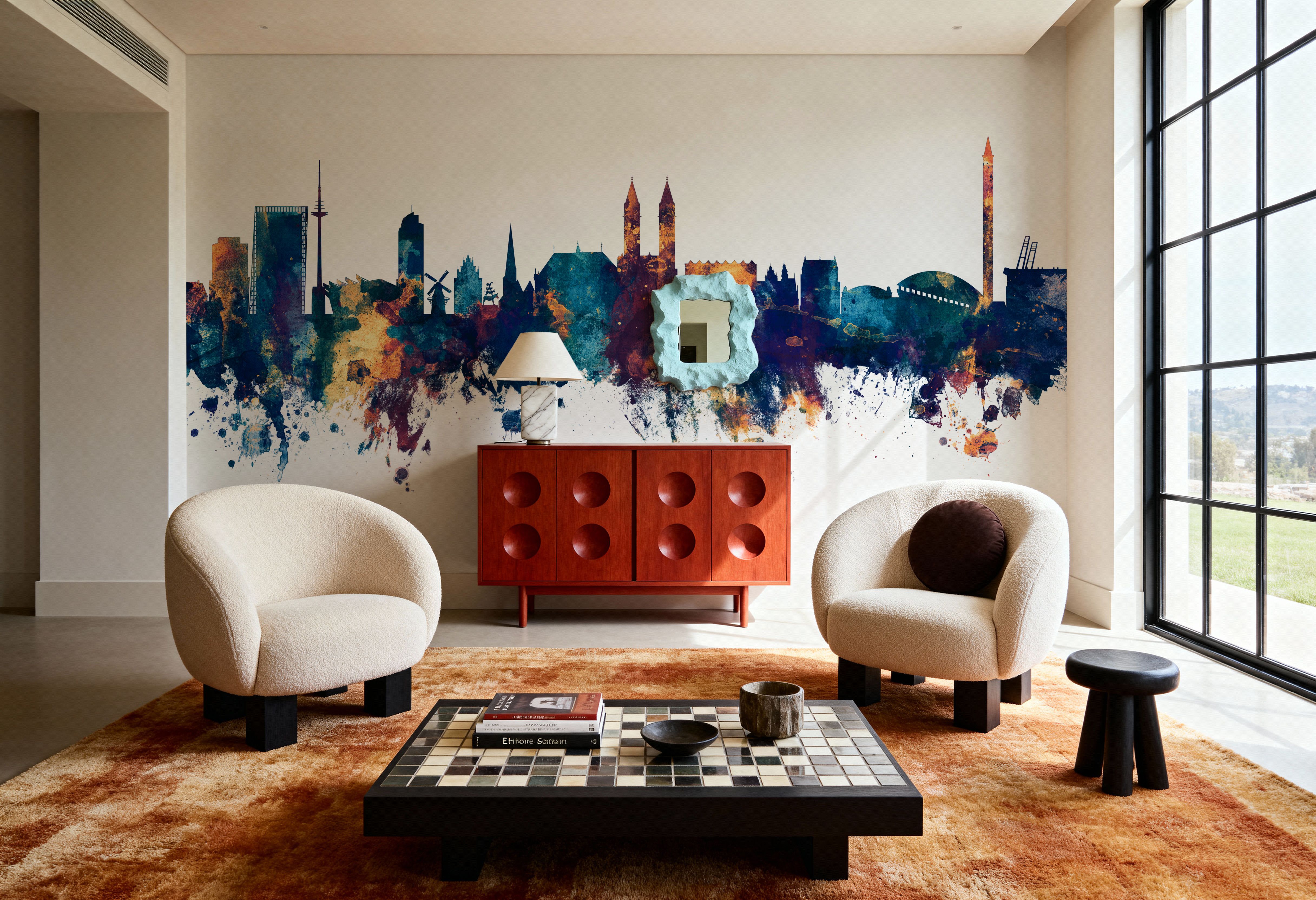 Bremen Germany Skyline Blue & Bronze