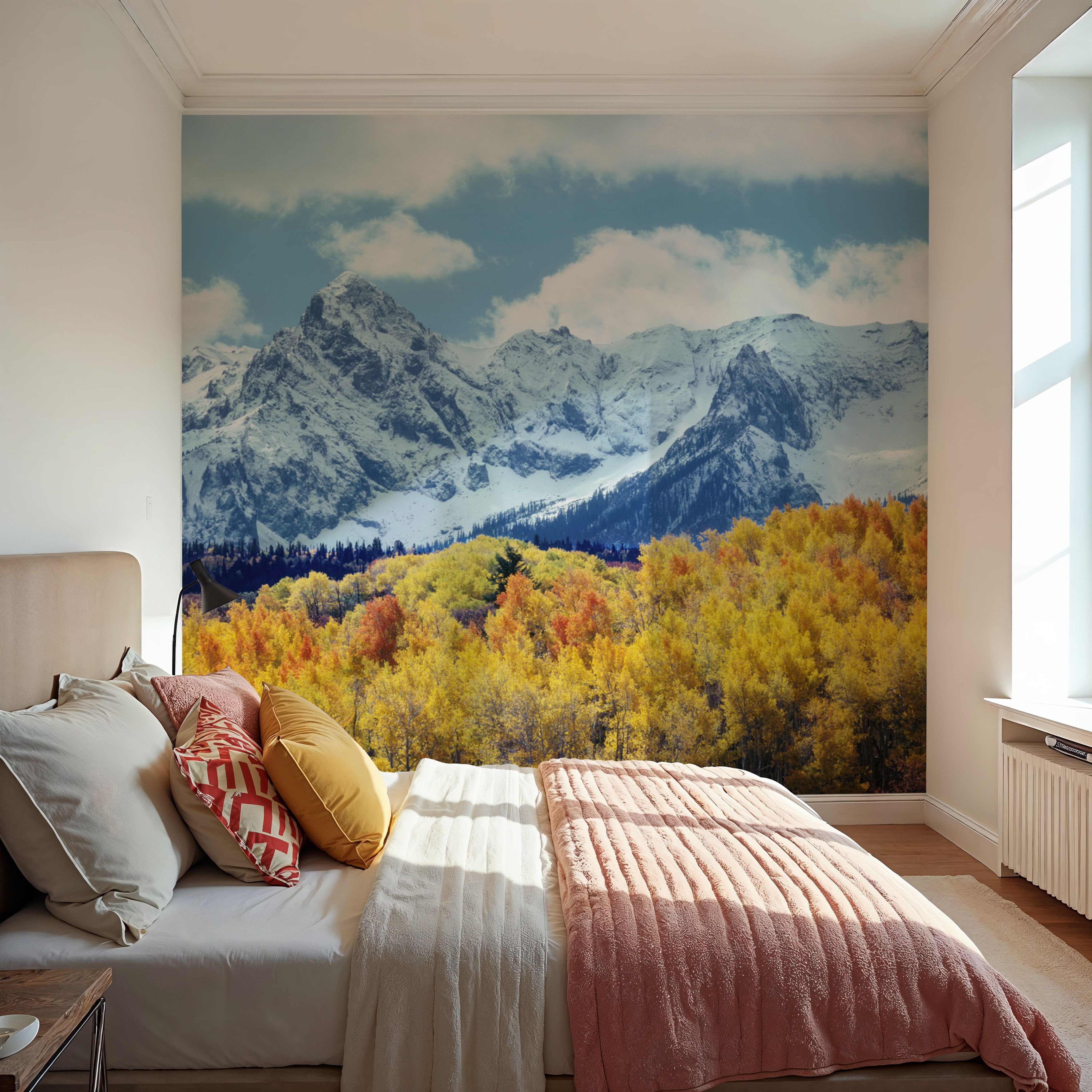 Misty Autumn Peaks Blue