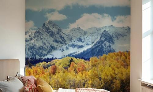 Misty Autumn Peaks Blue