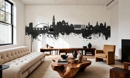 Córdoba Spain Skyline Black & White