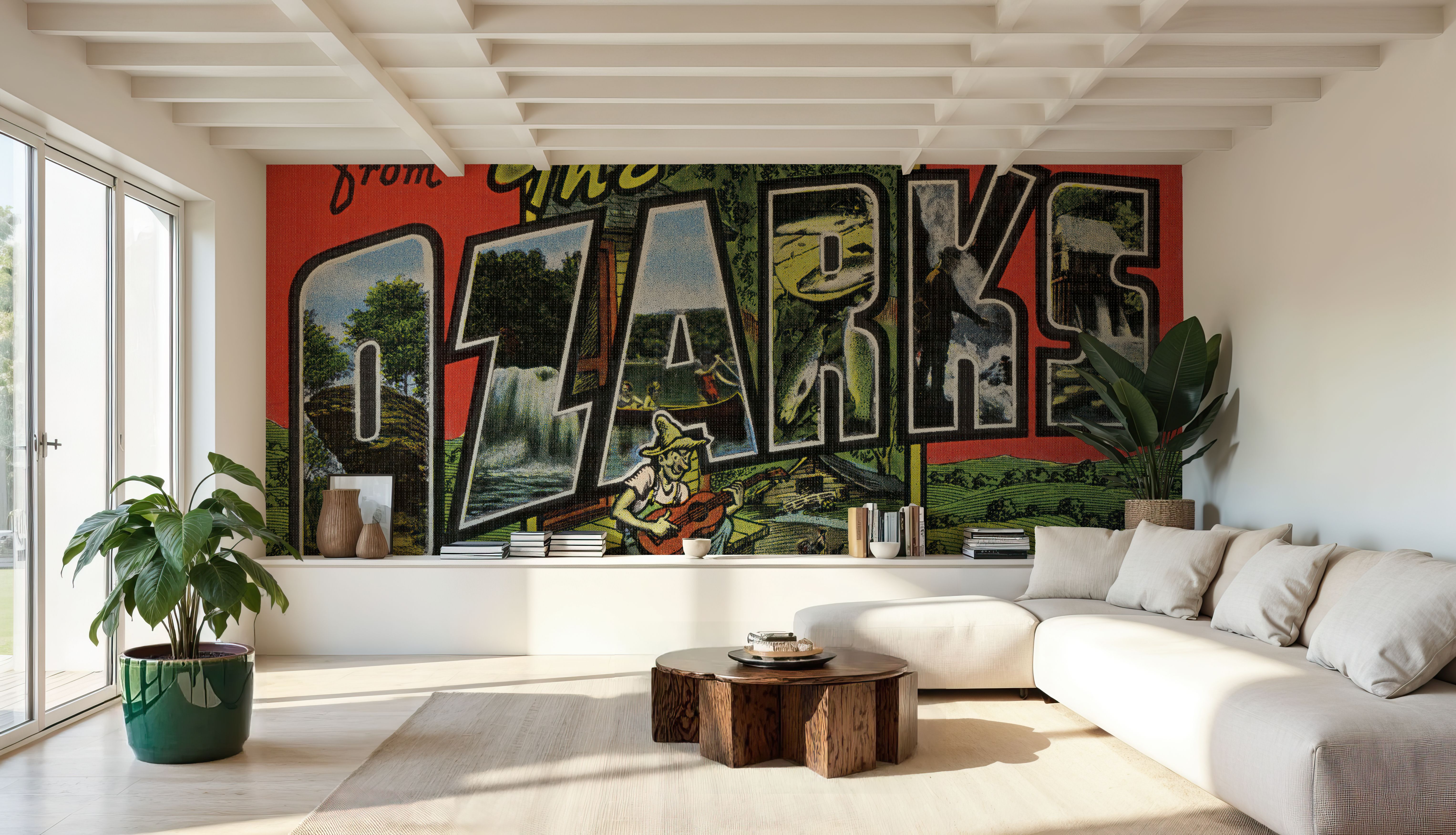 Greetings from The Ozarks - Screenprint Postcard