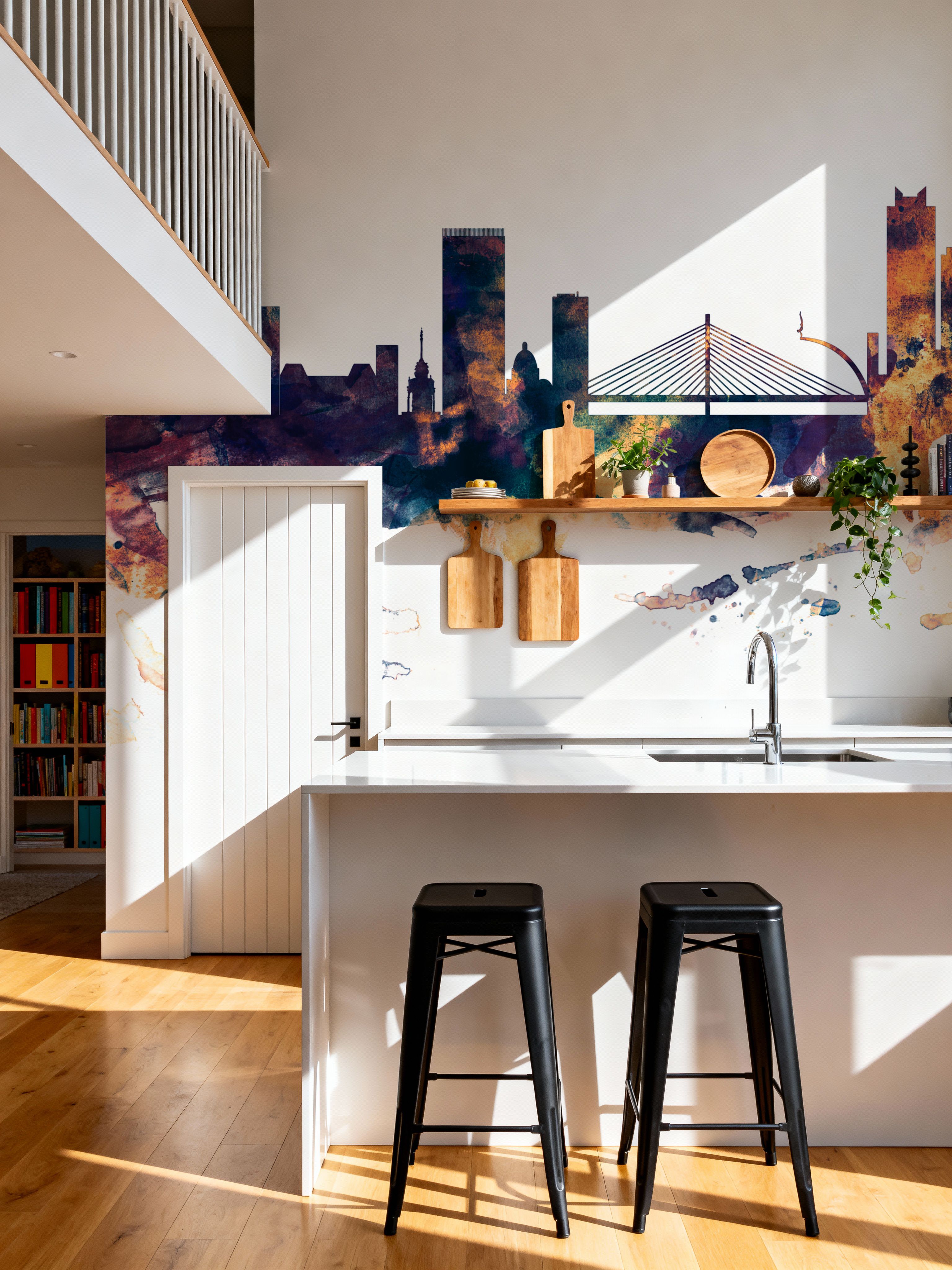 Liege Belgium Skyline Blue & Bronze